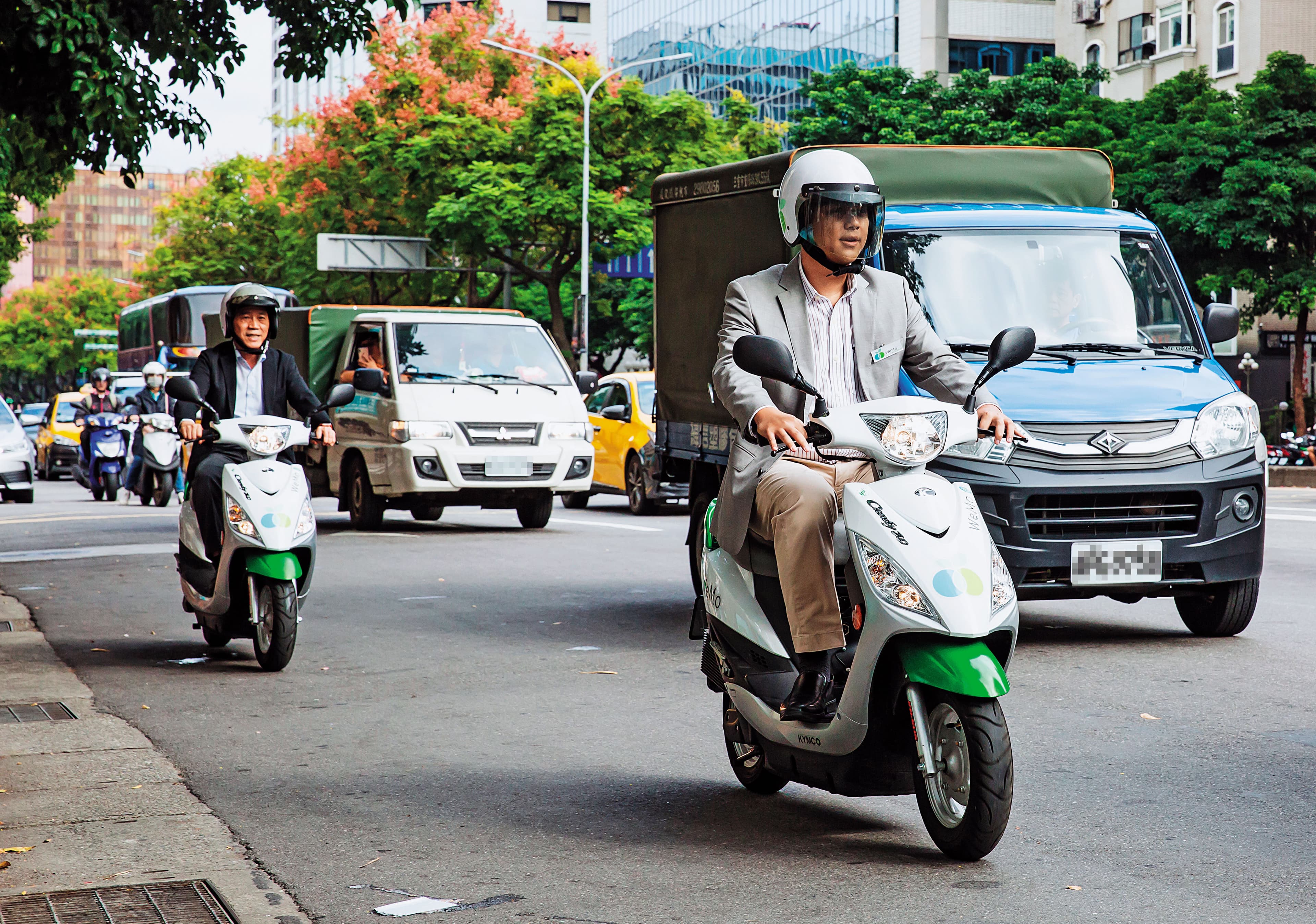 WeMo Scooter主要營運範圍在雙北市，目前約投放3,000台電動機車。