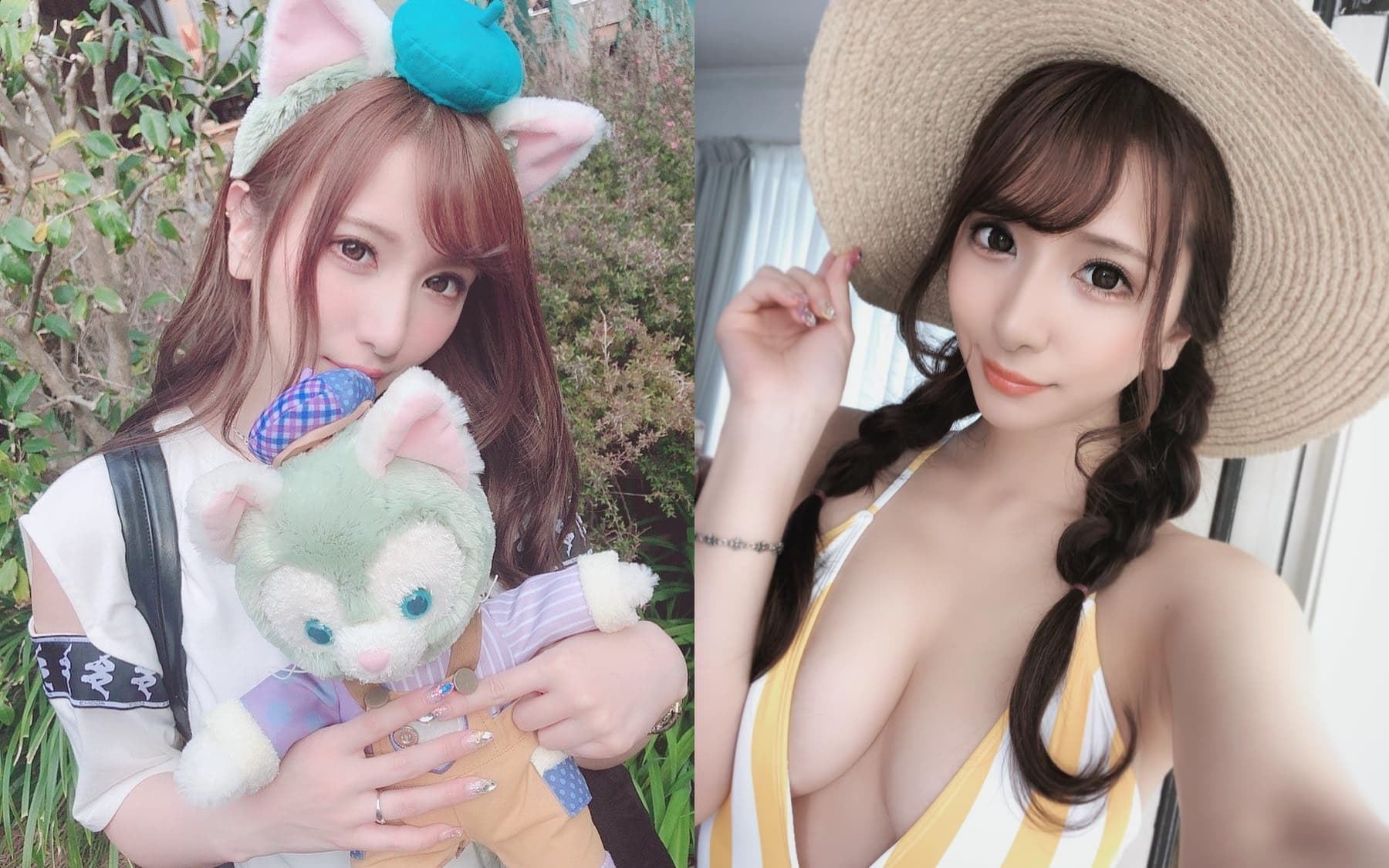 園田美櫻私下是喜歡動漫的宅女。（合成園田美櫻IG）