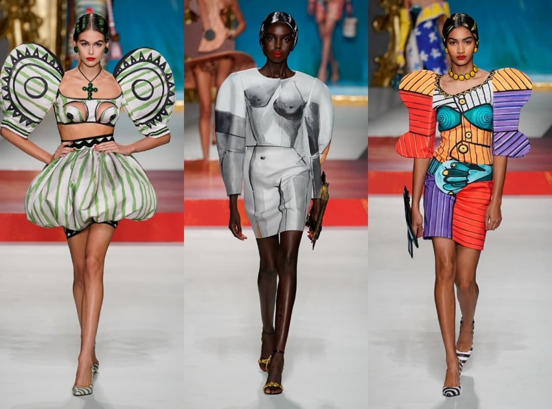 MOSCHINO 2020春夏從畢卡索的畫作擷取靈感。（翻攝自Camera Nazionale della Moda Italiana）