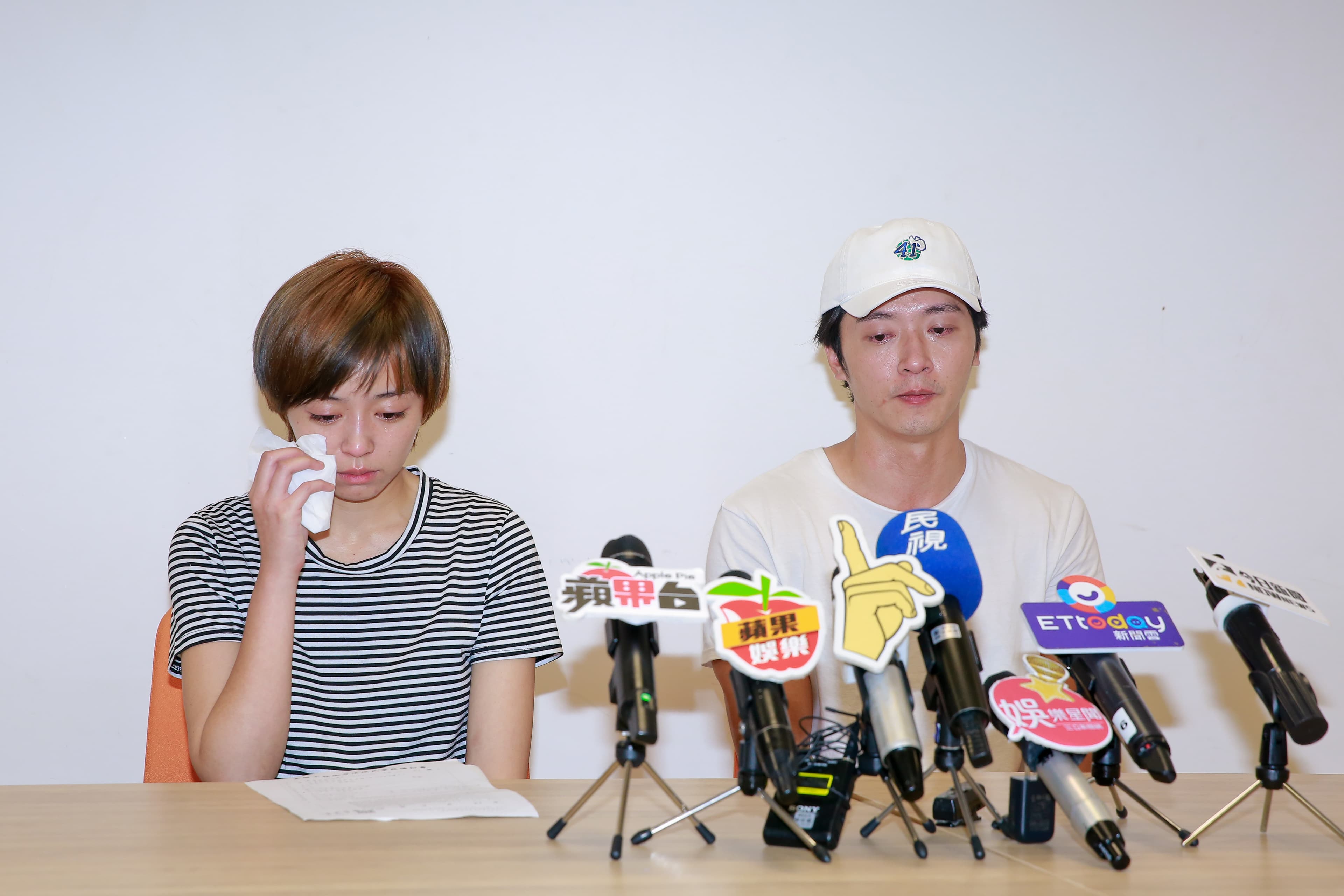 王瞳和馬俊麟昨（3日）落淚開記者，卻沒解釋清楚2人關係。