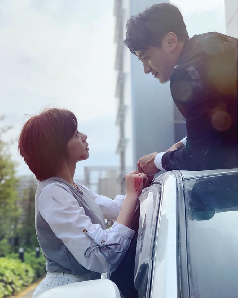 演出《大時代》時，「 藍莓（然媚）CP」超虐心，也讓馬俊麟及王瞳愛著了，虐著另一個女人的心。（民視提供）