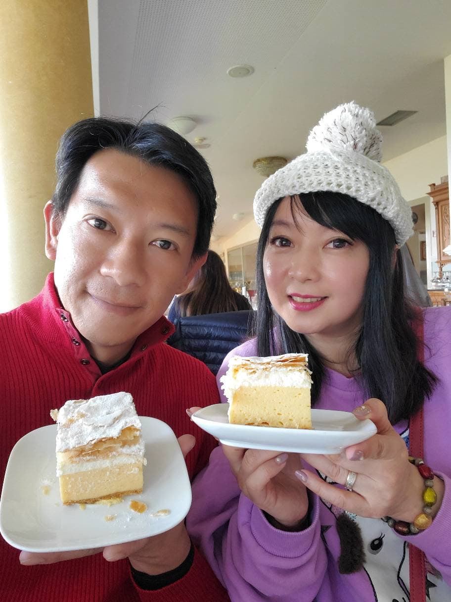 谷懷萱在2018年與熱血體育主播徐展元閃婚，並經常四處遊玩。（翻攝谷懷萱臉書）