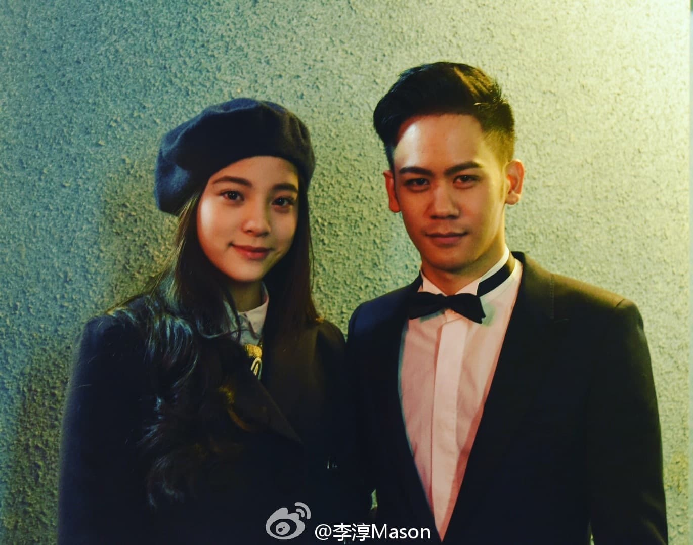 李淳3年前就在微博關注了歐陽娜娜，還發了她來看《比利.林恩的中場戰事》首映合照。（翻攝李淳微博）