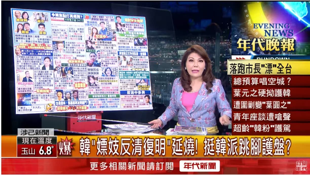 張雅琴連講4次不爽,表達對韓國瑜的強烈不滿。(翻攝自Youtube)