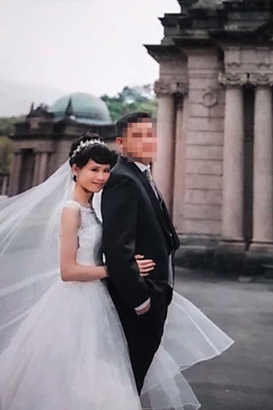 通靈女檢林欣怡六月低調完婚，同事及長官都不知情，婚紗照可見她幸福出嫁模樣。（讀者提供）