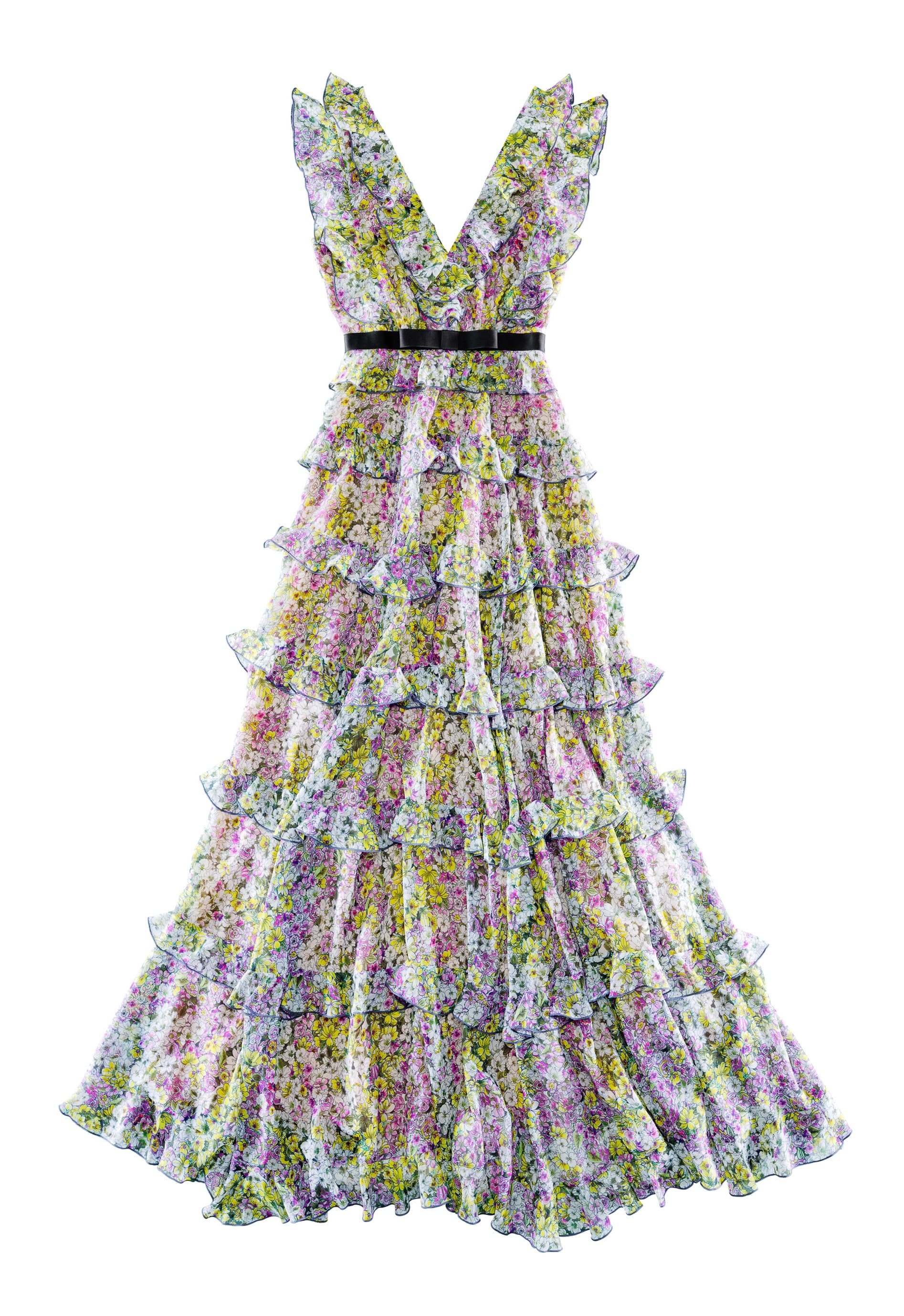 Giambattista Valli X H&M設計師聯名系列洋裝，NT$5,999。（H&M提供）