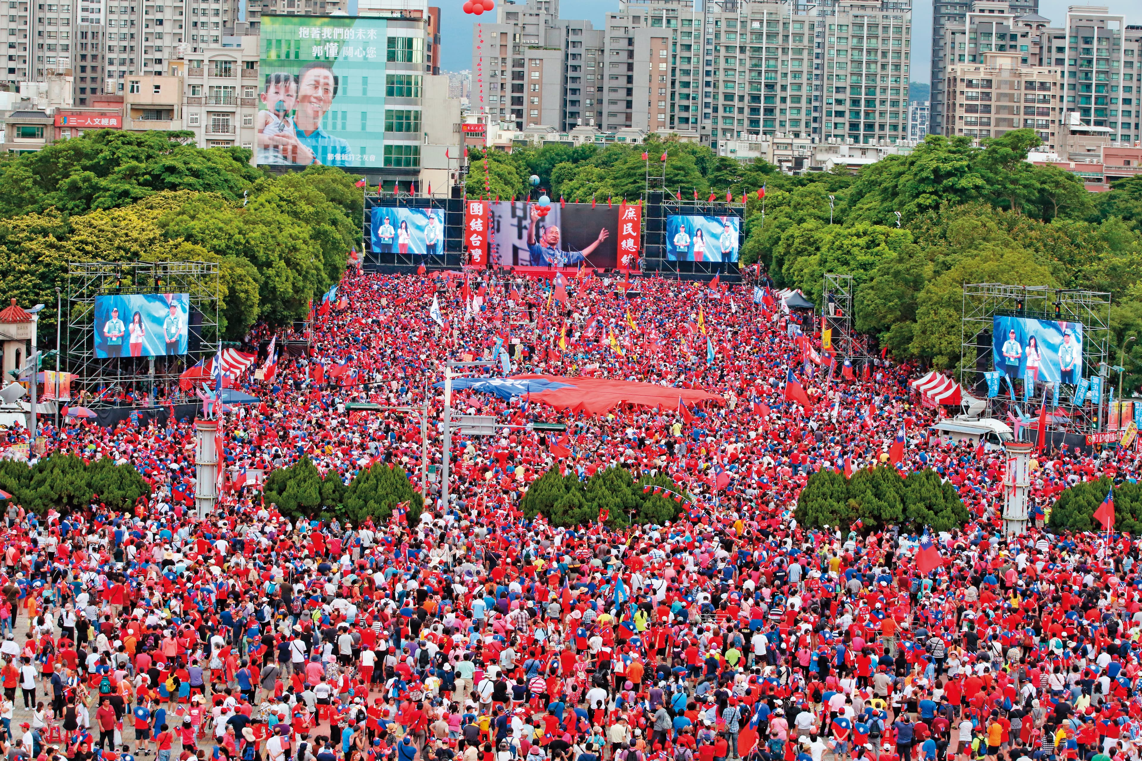 對許多國民黨的支持者來說，韓國瑜是讓他們再度一起站出來的理由。