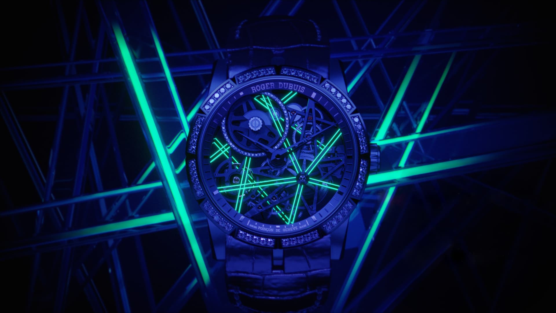 Excalibur Blacklight DLC鈦金屬鏤空自動上鍊腕錶。NT$2,680,000
