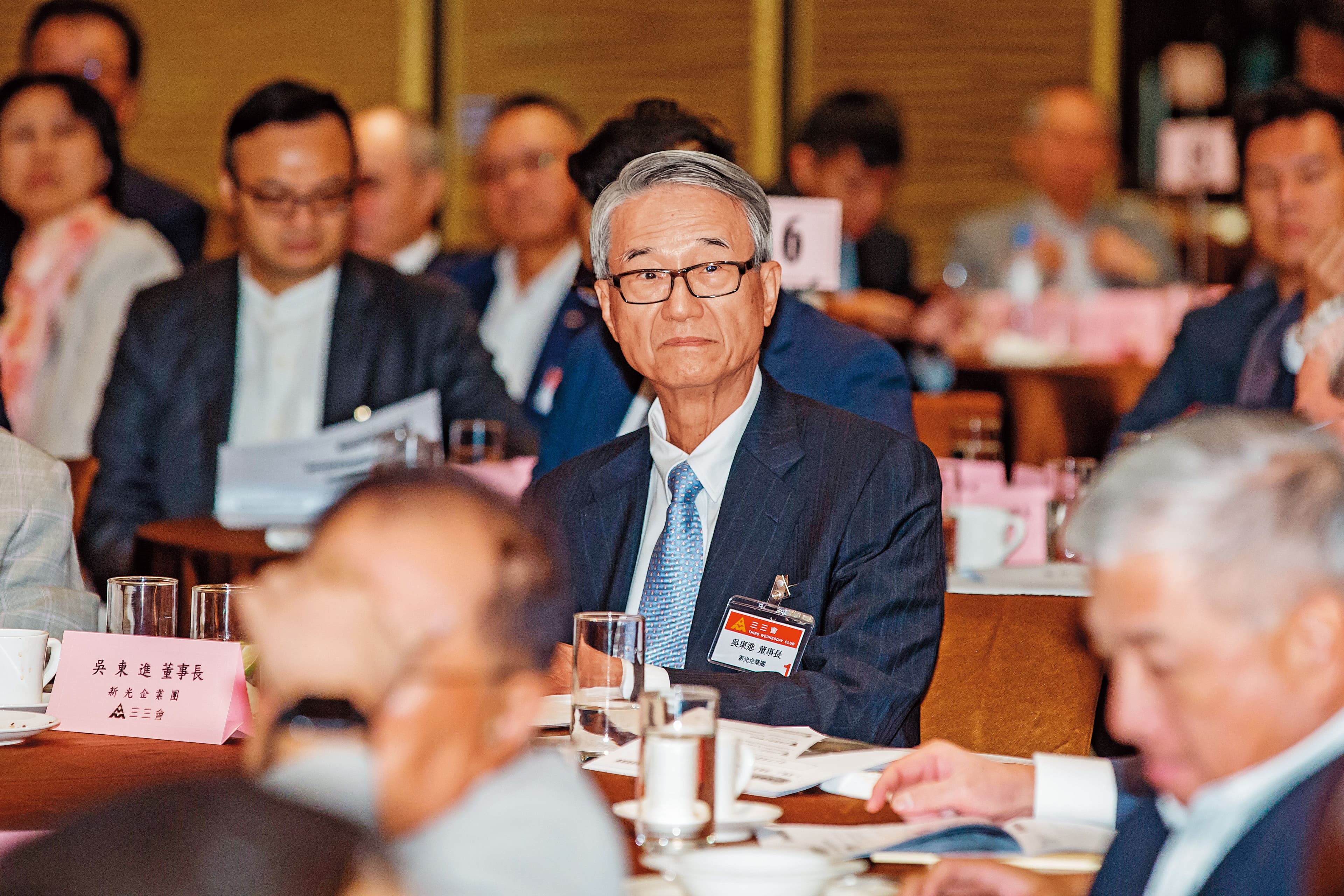 新光金董事長吳東進（圖）得知女兒吳欣盈要從政，並不贊成。