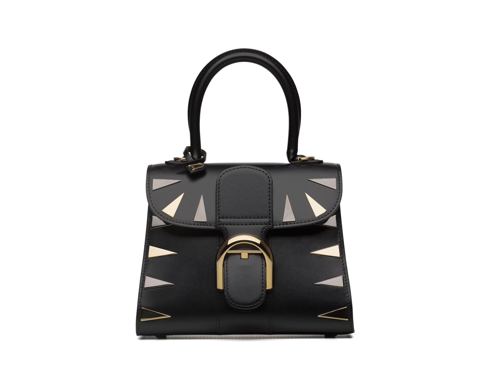 DELVAUX 190週年紀念款Brillant系列黑色牛皮小型肩揹手提包。NT$197,600（美之心提供）