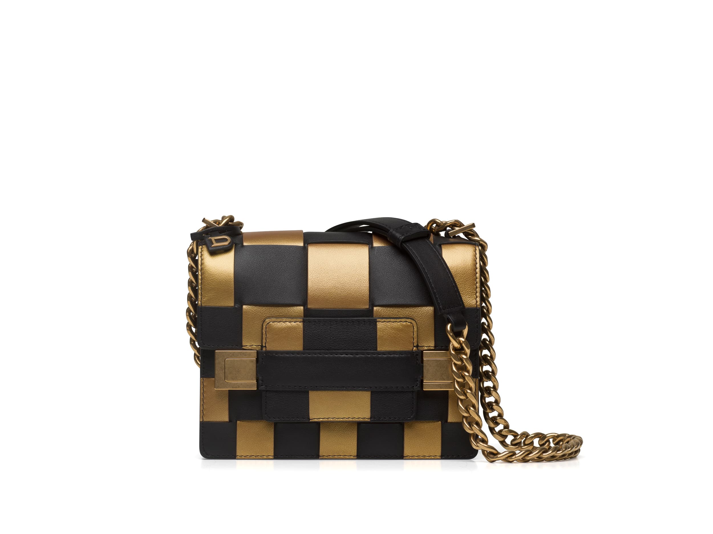 DELVAUX 190週年紀念款 Madame系列牛皮編織小型肩揹包。NT$145,100（美之心提供）
