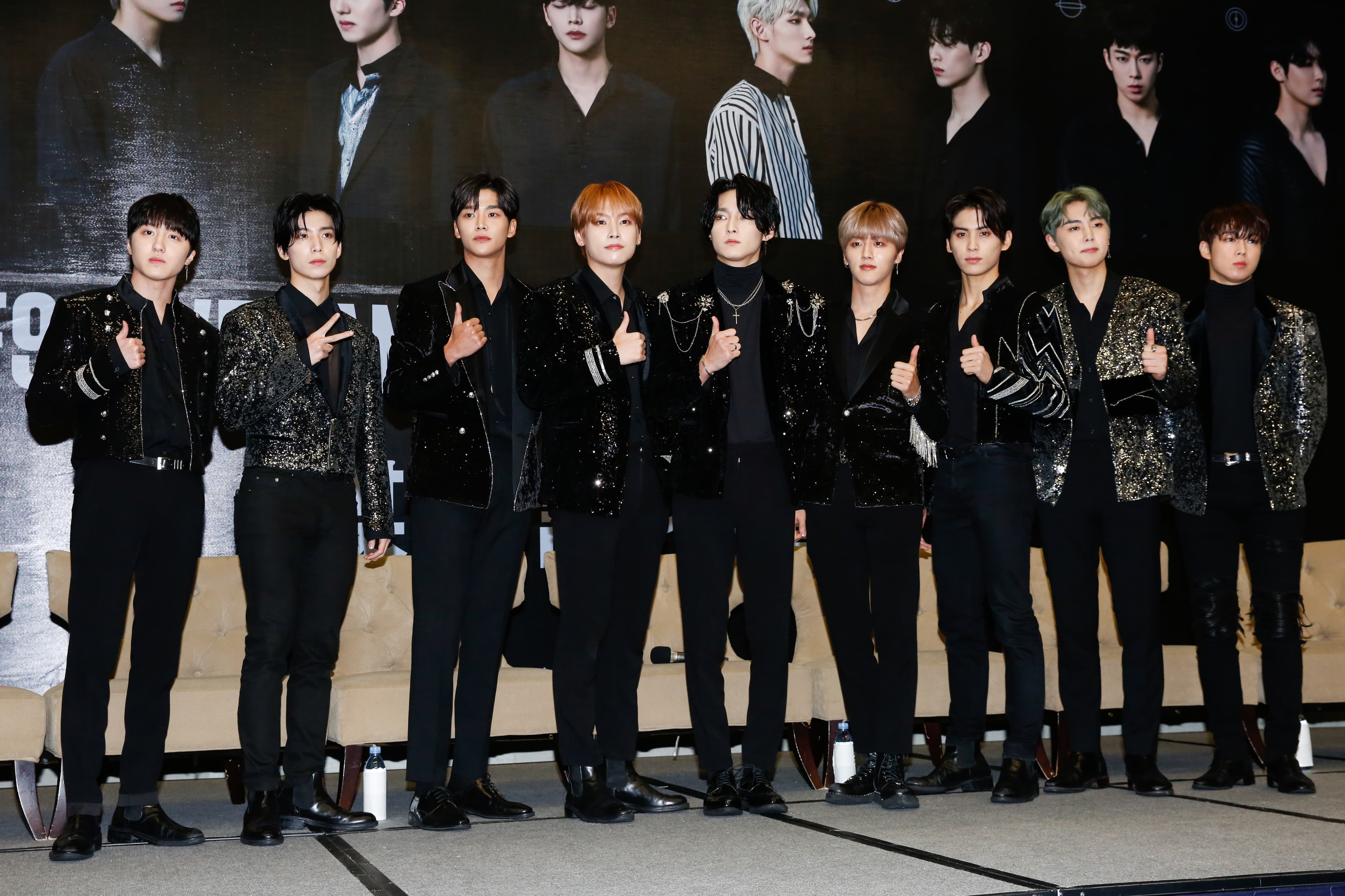SF9在演唱會前舉行記者會。
