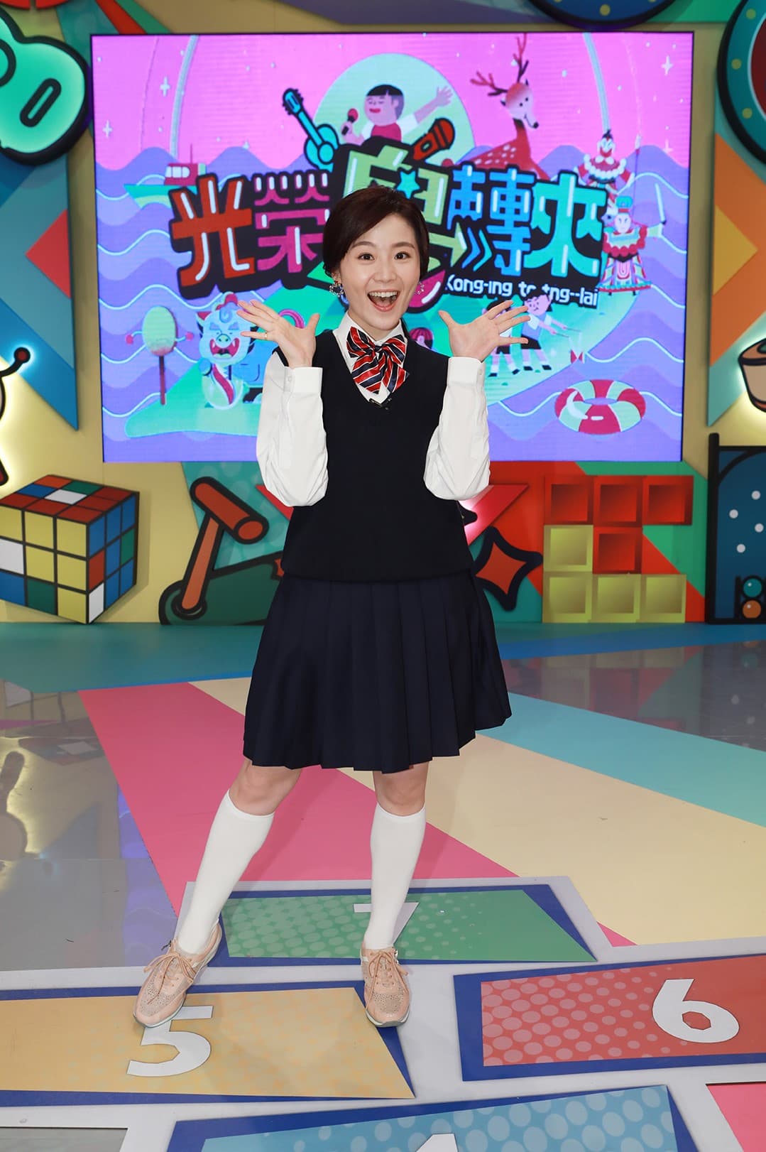 楊小黎以童星表演出身對小朋友表演感同深受。（公視提供）