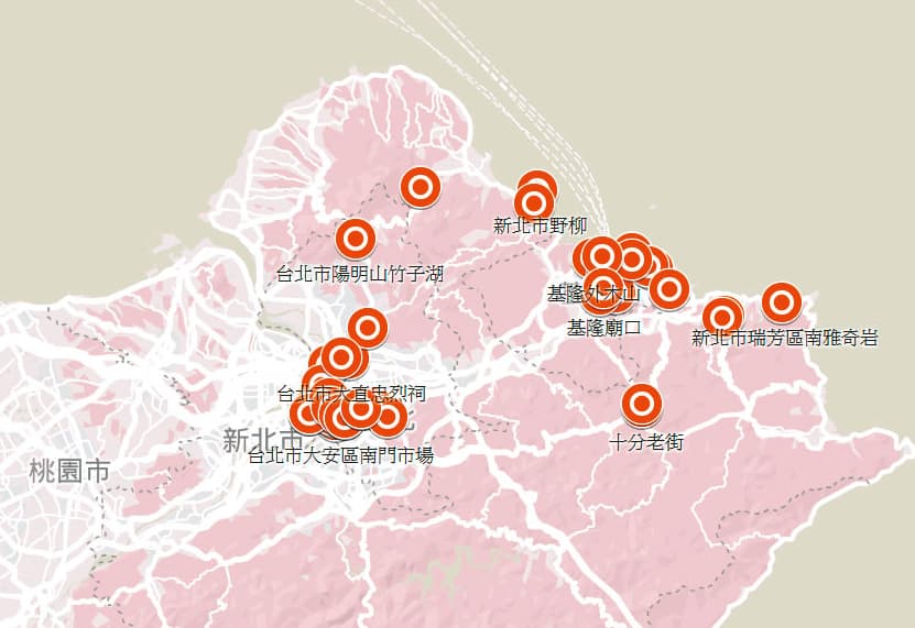 為追蹤潛在感染者，政府透過電信業者發送手機細胞警訊，鑽石公主號乘客曾到訪的51個北北基景點全都露。（中央流行疫情指揮中心提供）