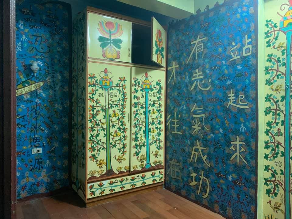 頭城老先生的壁畫小宇宙。（翻攝自于永傑臉書）