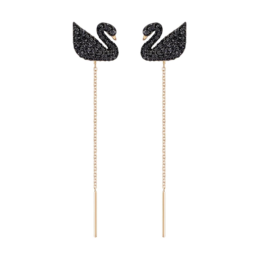 ICONIC SWAN 穿孔耳環 NT$3,990 SWAROVSKI。（SWAROVSKI提供）