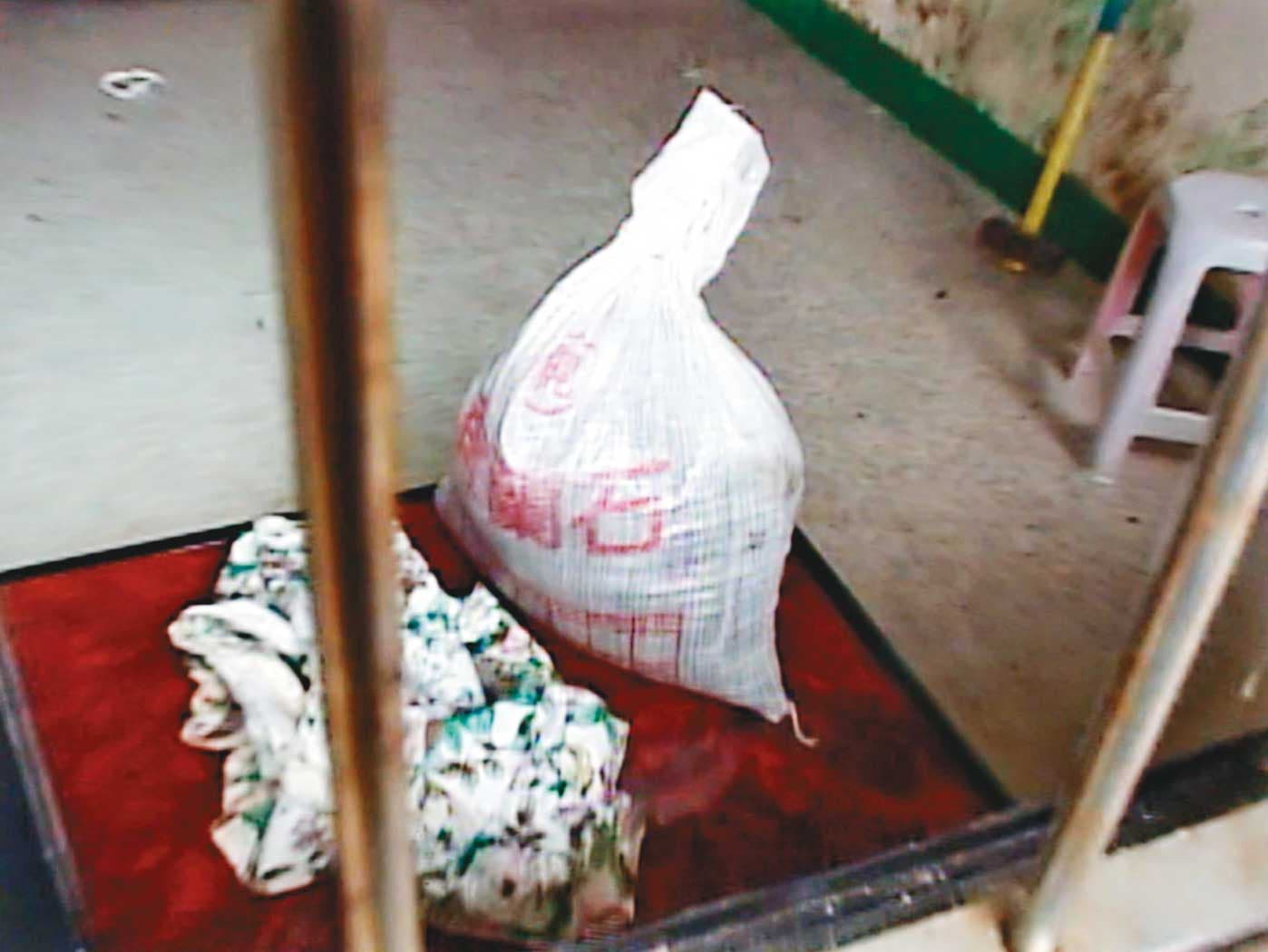 阿宏犯案後，用偷來的水泥將女童封屍。（東森新聞提供）