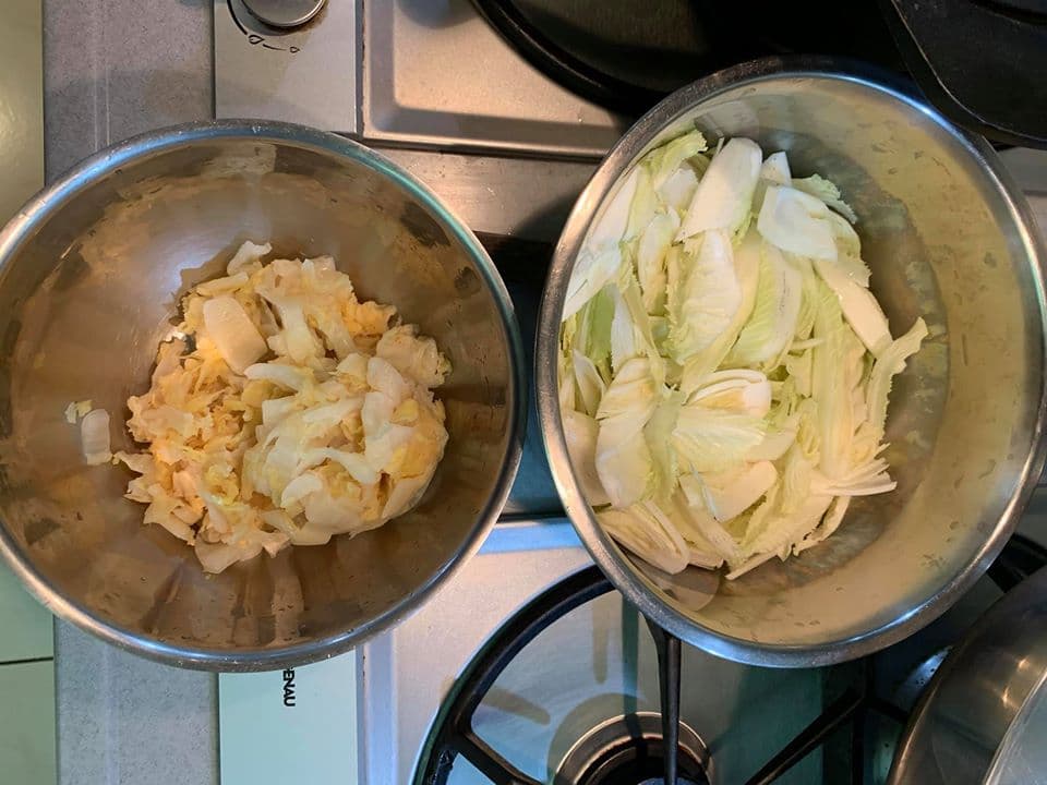 食材都處理完成。