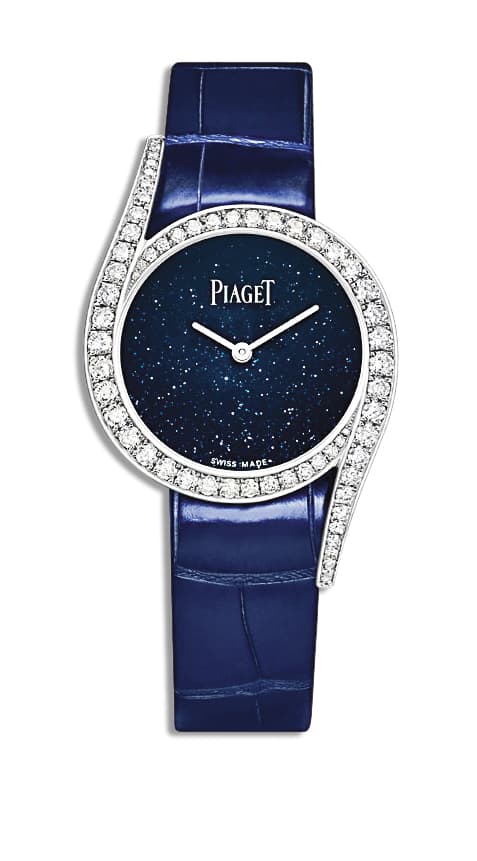 Limelight Gala系列18K白金鑲鑽高級珠寶26毫米腕錶，NT$755,000。（PIAGET 提供）