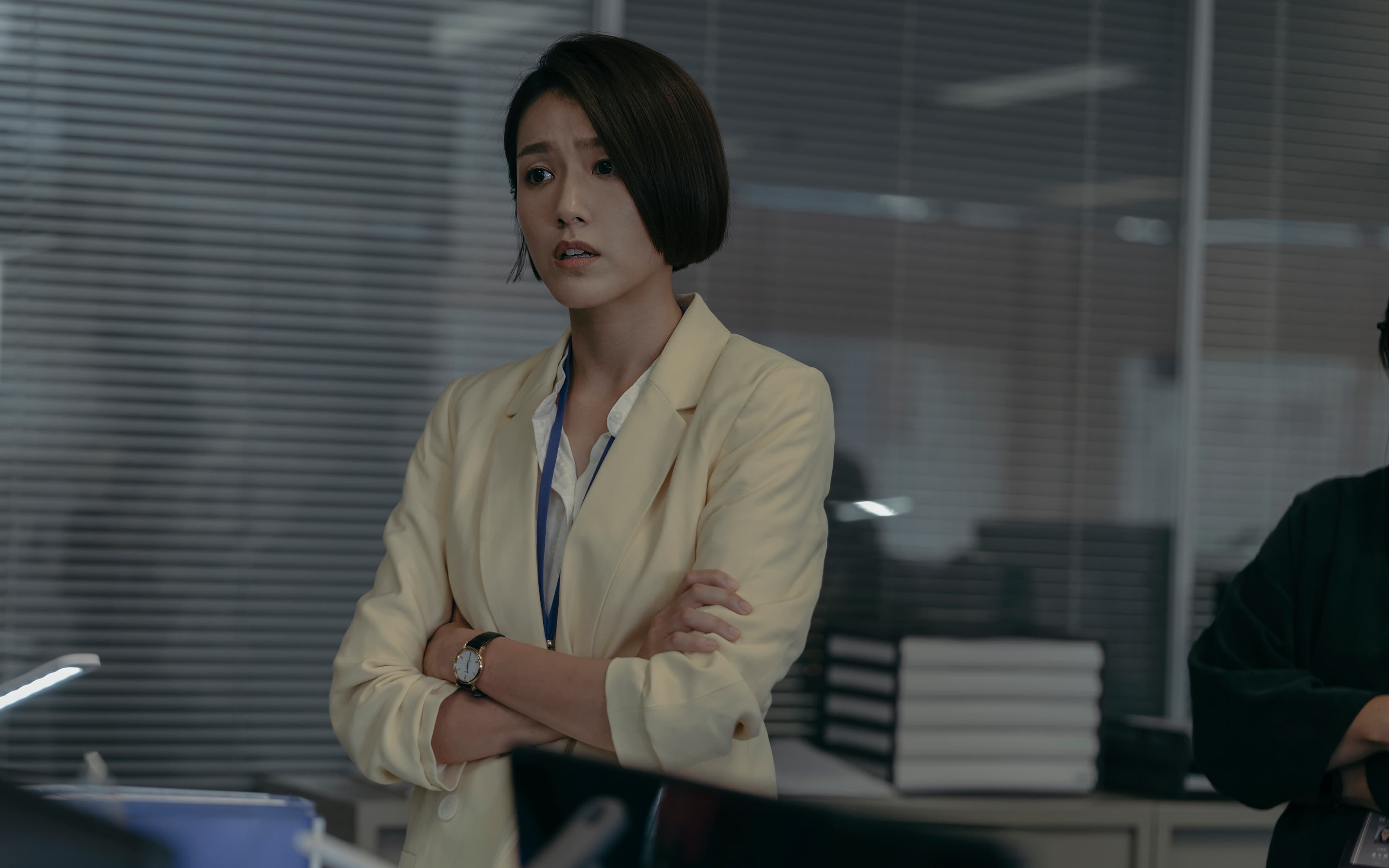 《花甲》林意箴演出「心機婊」，陰了許瑋甯。（Netflix提供）