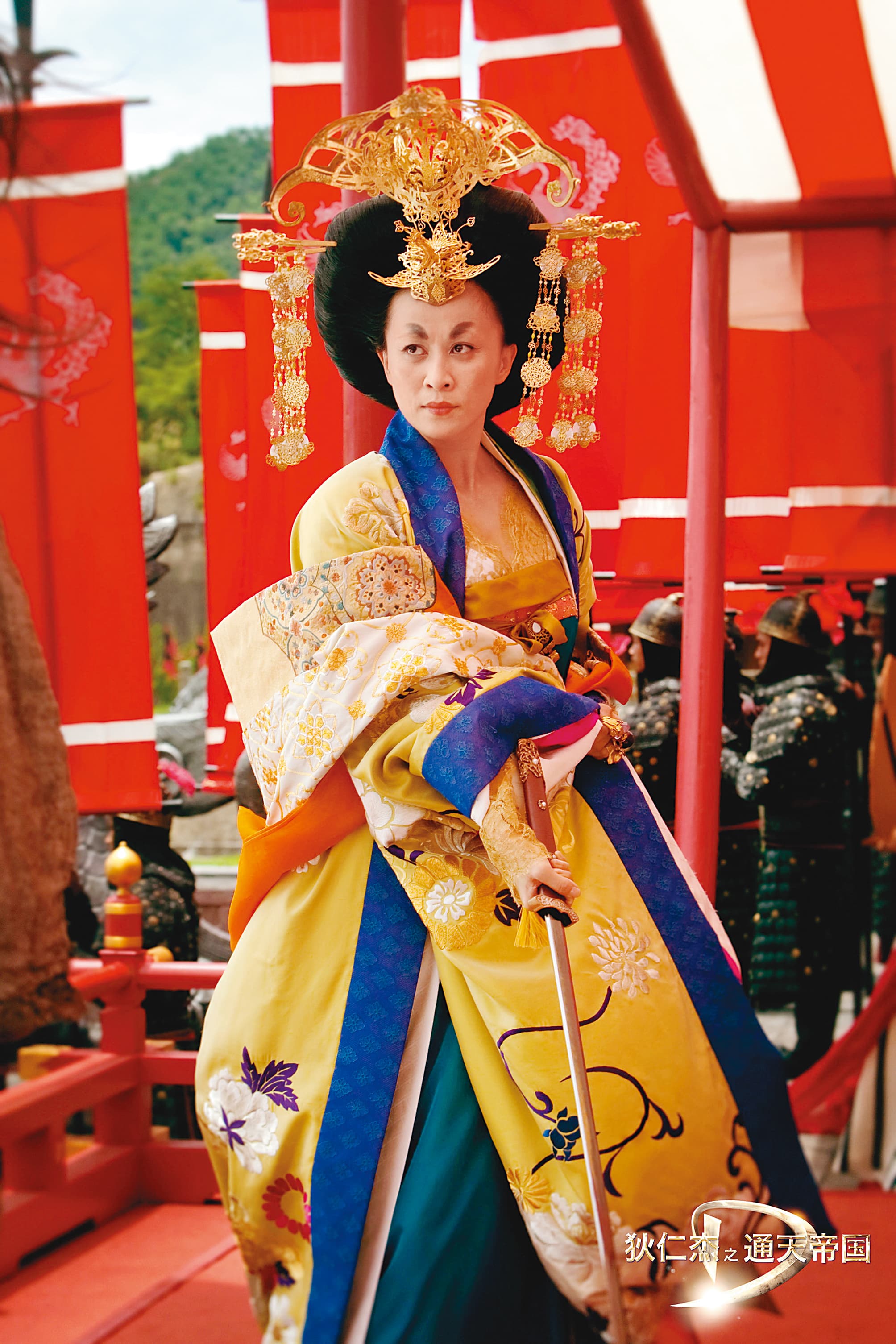 劉嘉玲在《通天神探狄仁傑》演出武則天，霸氣細膩的演出，讓她得到香港金像獎最佳女主角獎。（東方IC）