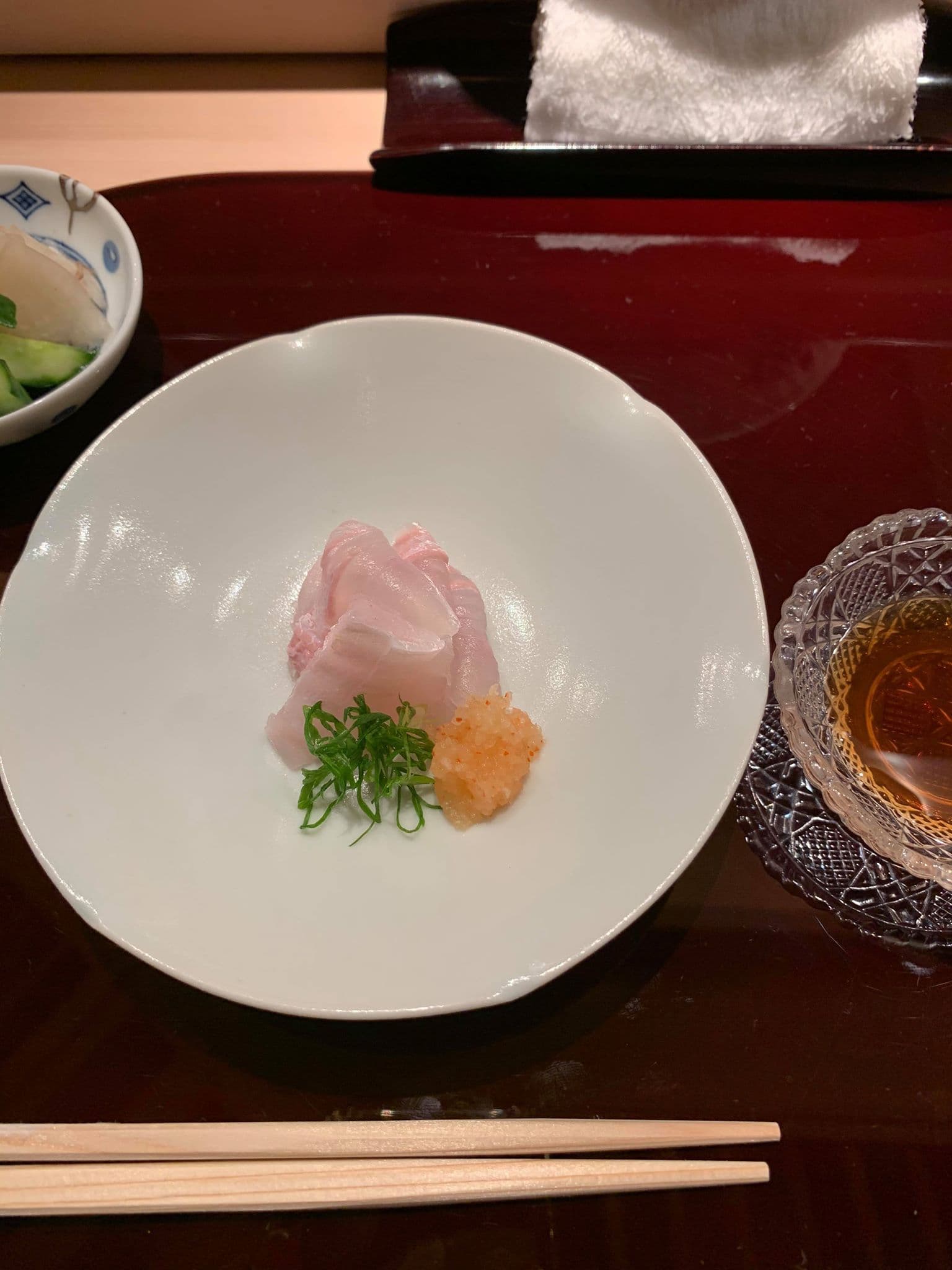 粉色的魚肉，極美。