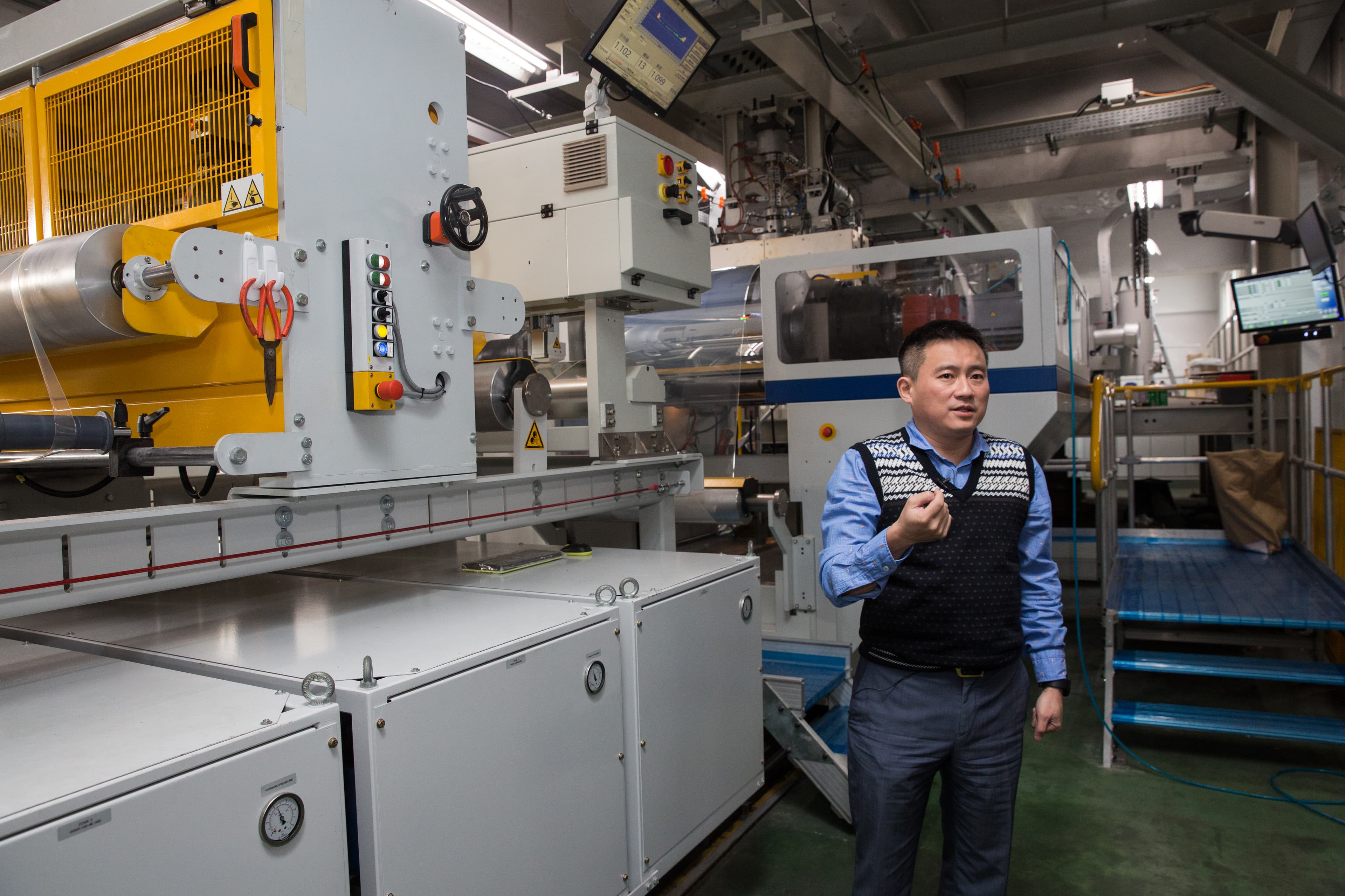 潘威志大學念的是機械系，他認為只要通曉原理，了解人與機械之間的安全距離就不用害怕。