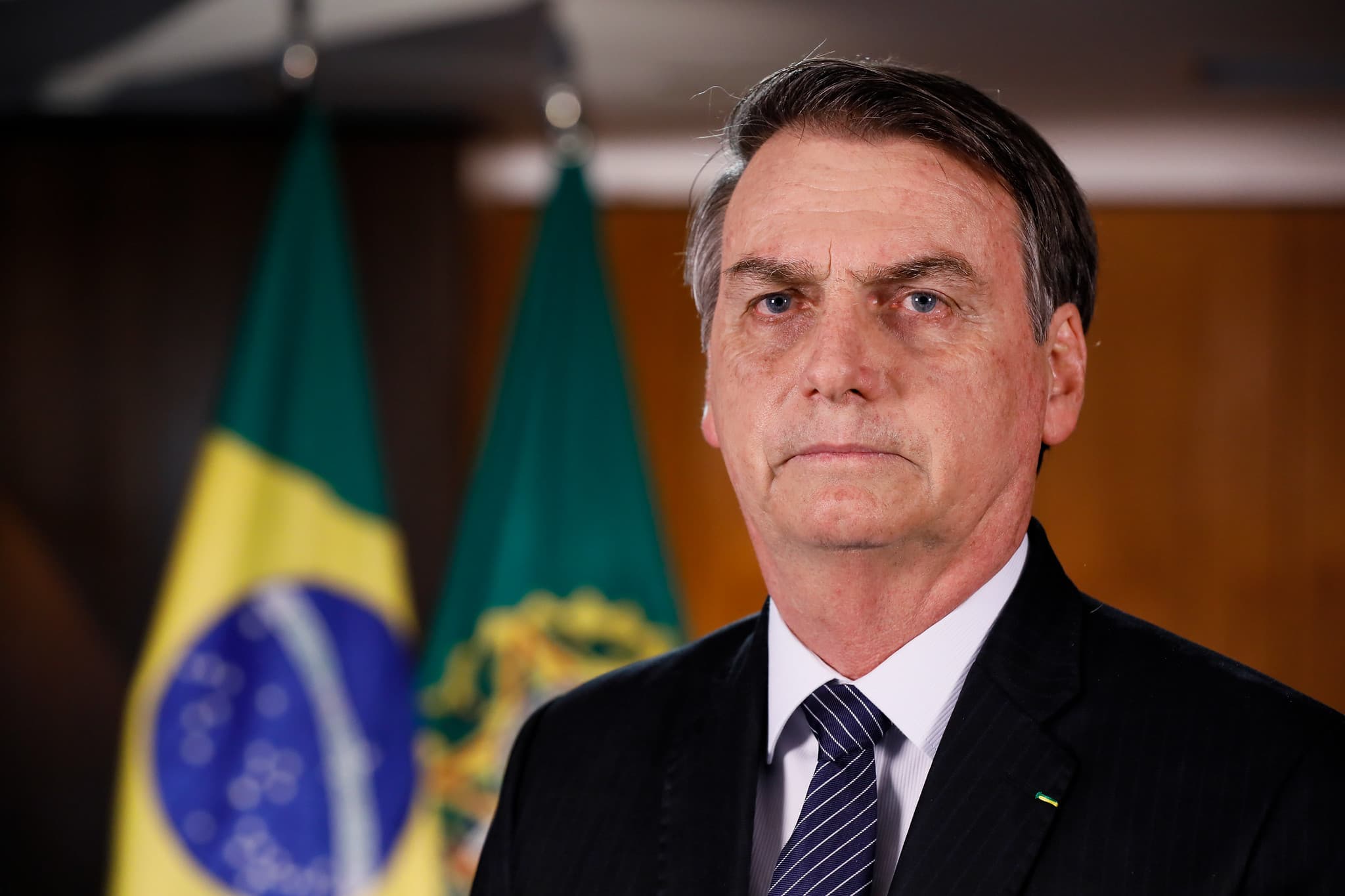 巴西總統波索納洛（Jair Bolsonaro）防疫作為引發許多爭議。（取自Flickr：Palácio do Planalto）