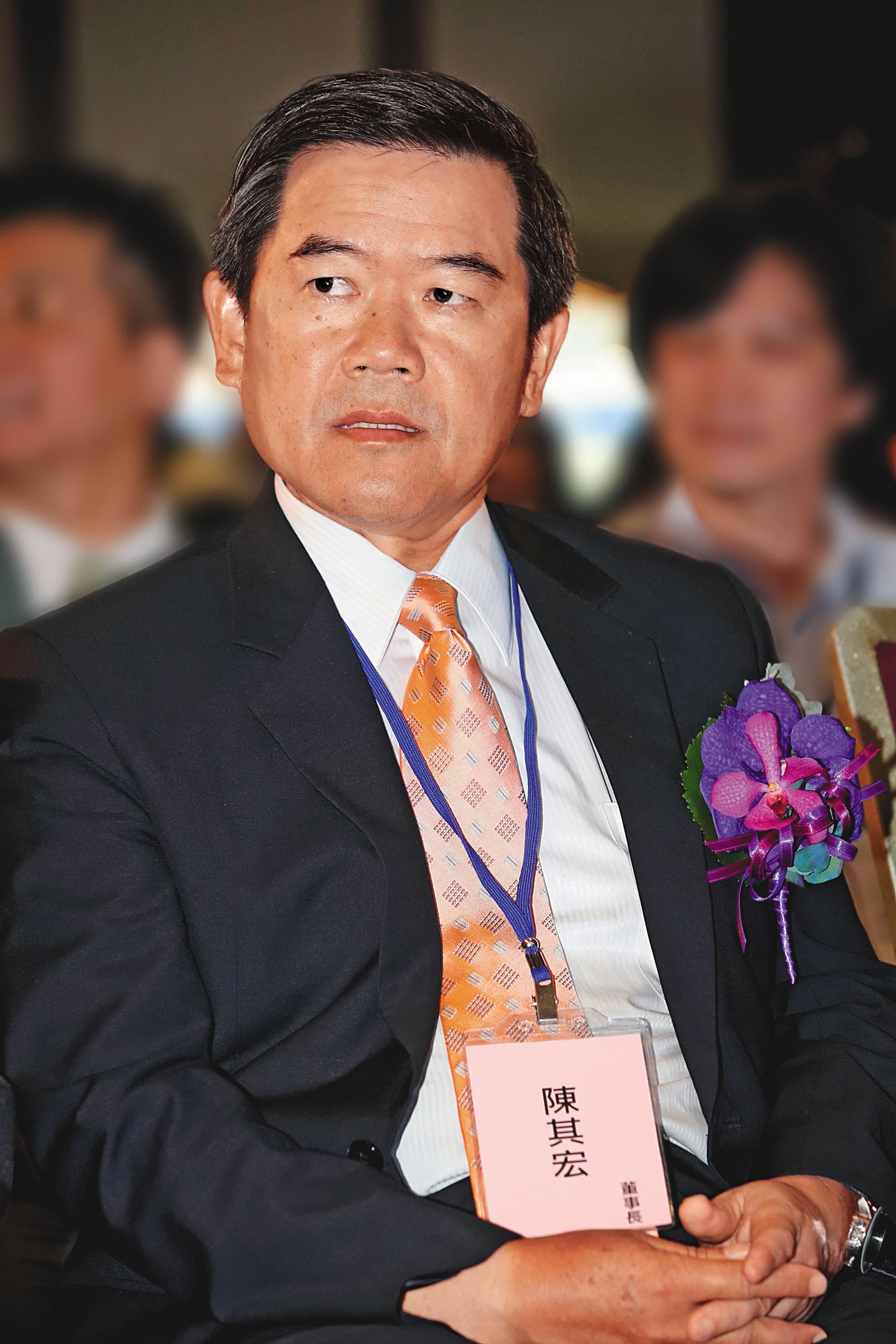 佳世達董事長陳其宏（圖）擔憂明泰持股被稀釋，和胡雪合作拉下李中旺。