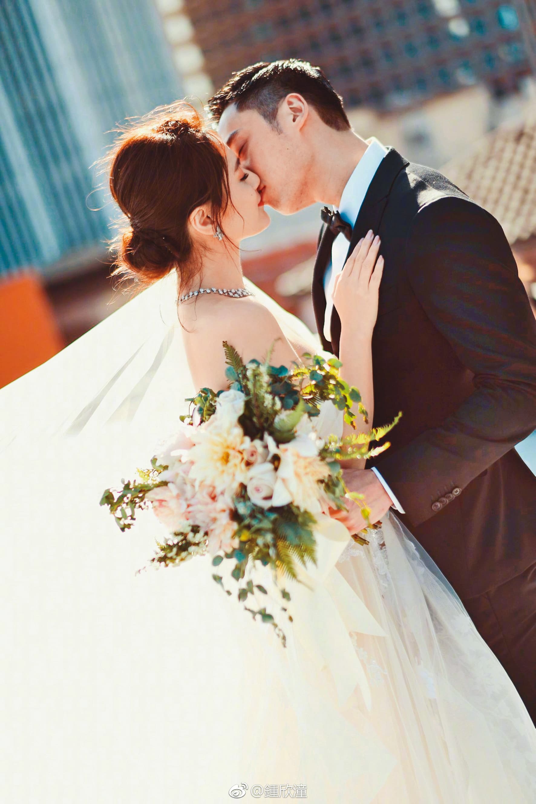 賴弘國（右）跟港星阿嬌2018年結婚，人前人後都表現得很恩愛，怎知婚姻只維持14個月就結束。（翻攝自賴弘國IG）