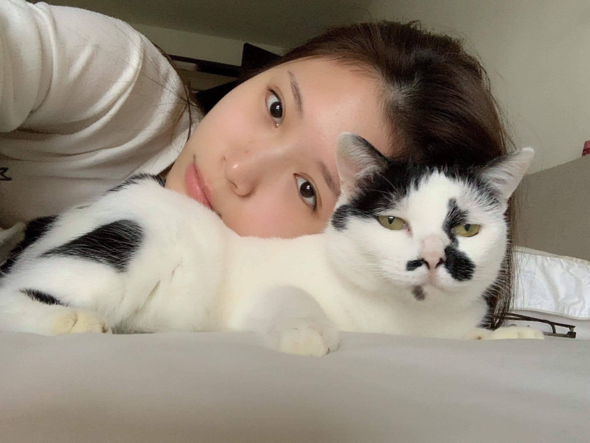 雞排妹透露室友在她不在台灣期間會來幫忙照顧自己的愛貓。（翻攝自雞排妹臉書）