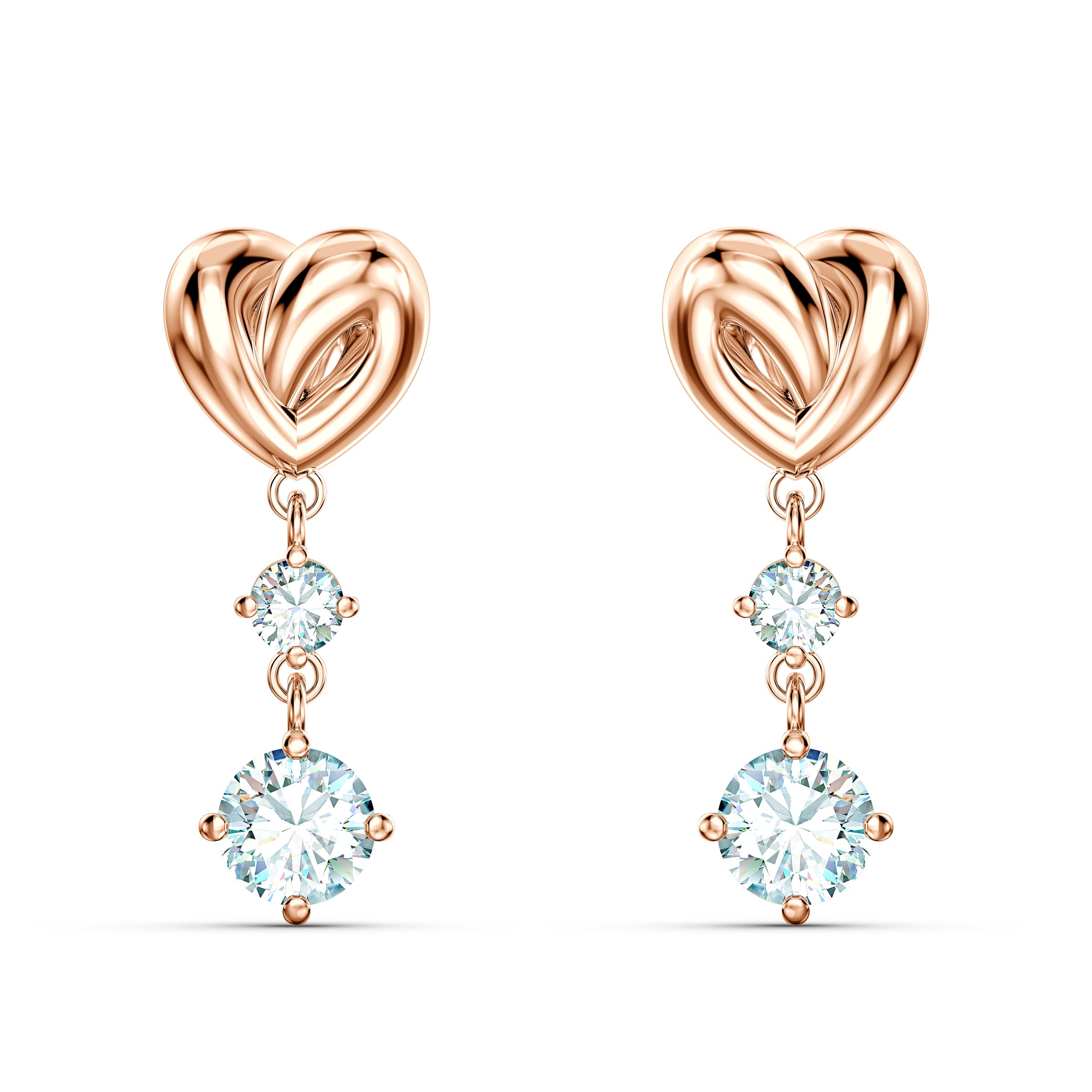 LIFELONG HEART 穿孔耳環 NT$3,990 SWAROVSKI（SWAROVSKI提供）