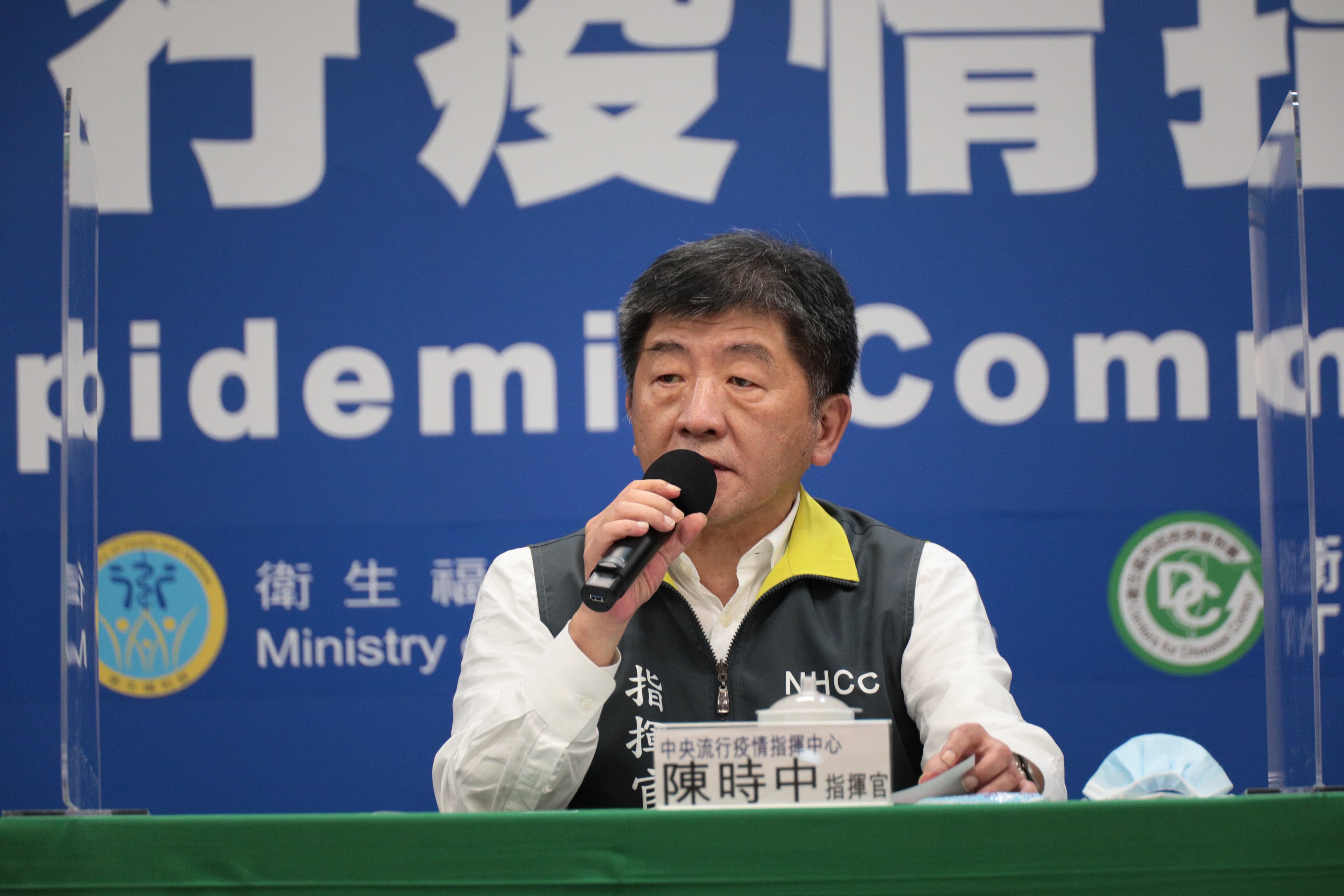 陳時中指出，未來會將敦睦艦隊感染者算進本土個案中。（中央流行疫情指揮中心提供）
