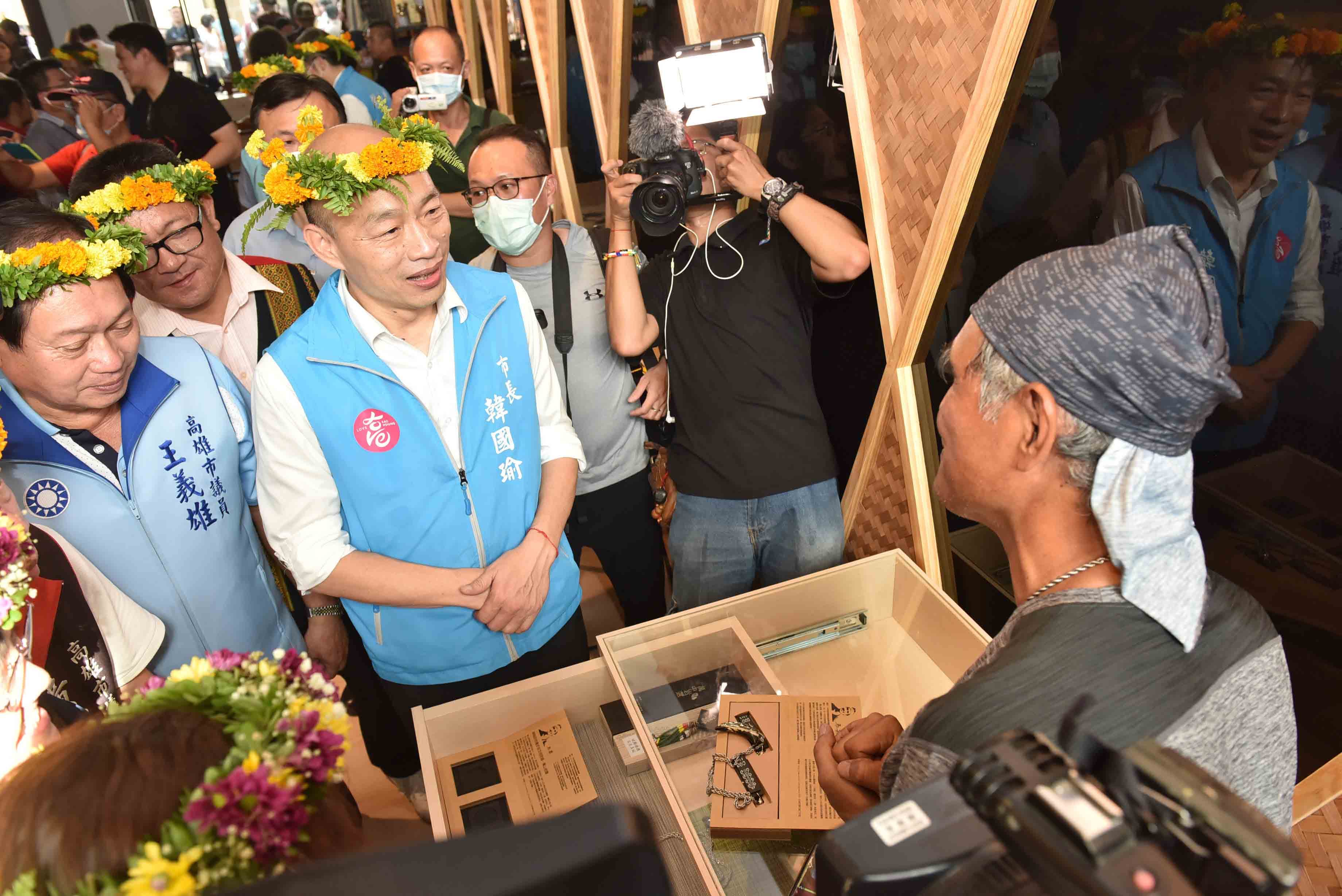 韓國瑜今到駁二特區主持原駁館開幕。（高市府提供）