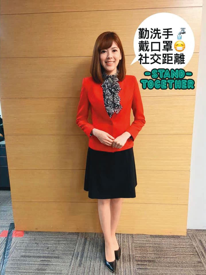 疫情期間，錢麗如在臉書宣導勤洗手、戴口罩等防疫措施。（翻攝自錢麗如臉書）