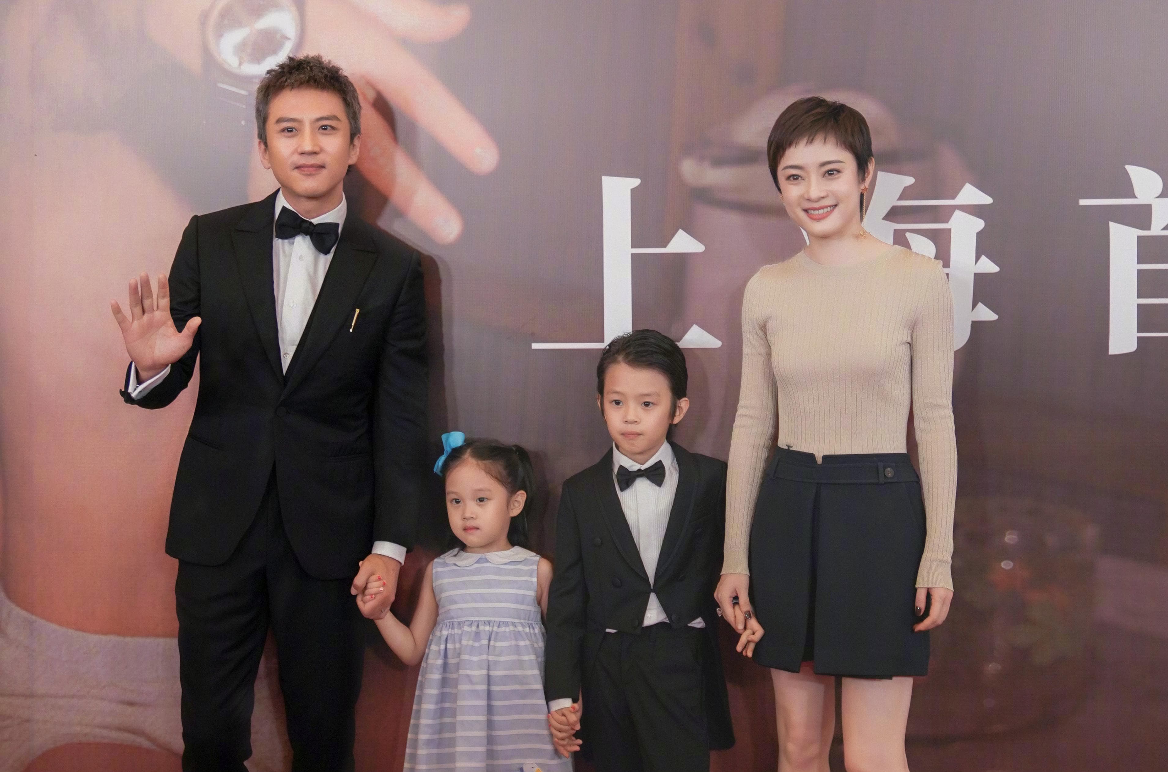 鄧超與孫儷育有一兒一女，家庭可說幸福美滿。（孫儷微博）