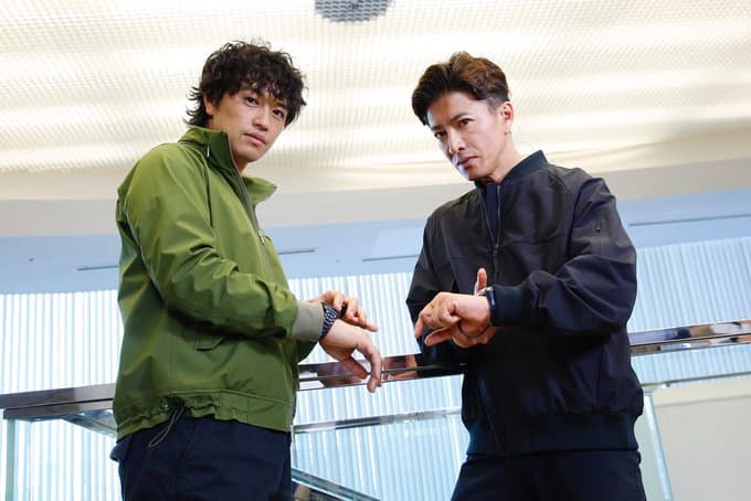 木村拓哉（右）和齋藤工在《BG終極保鏢2》停工期間，互相傾訴煩惱打氣。（翻攝《BG終極保鏢2》Twitter）