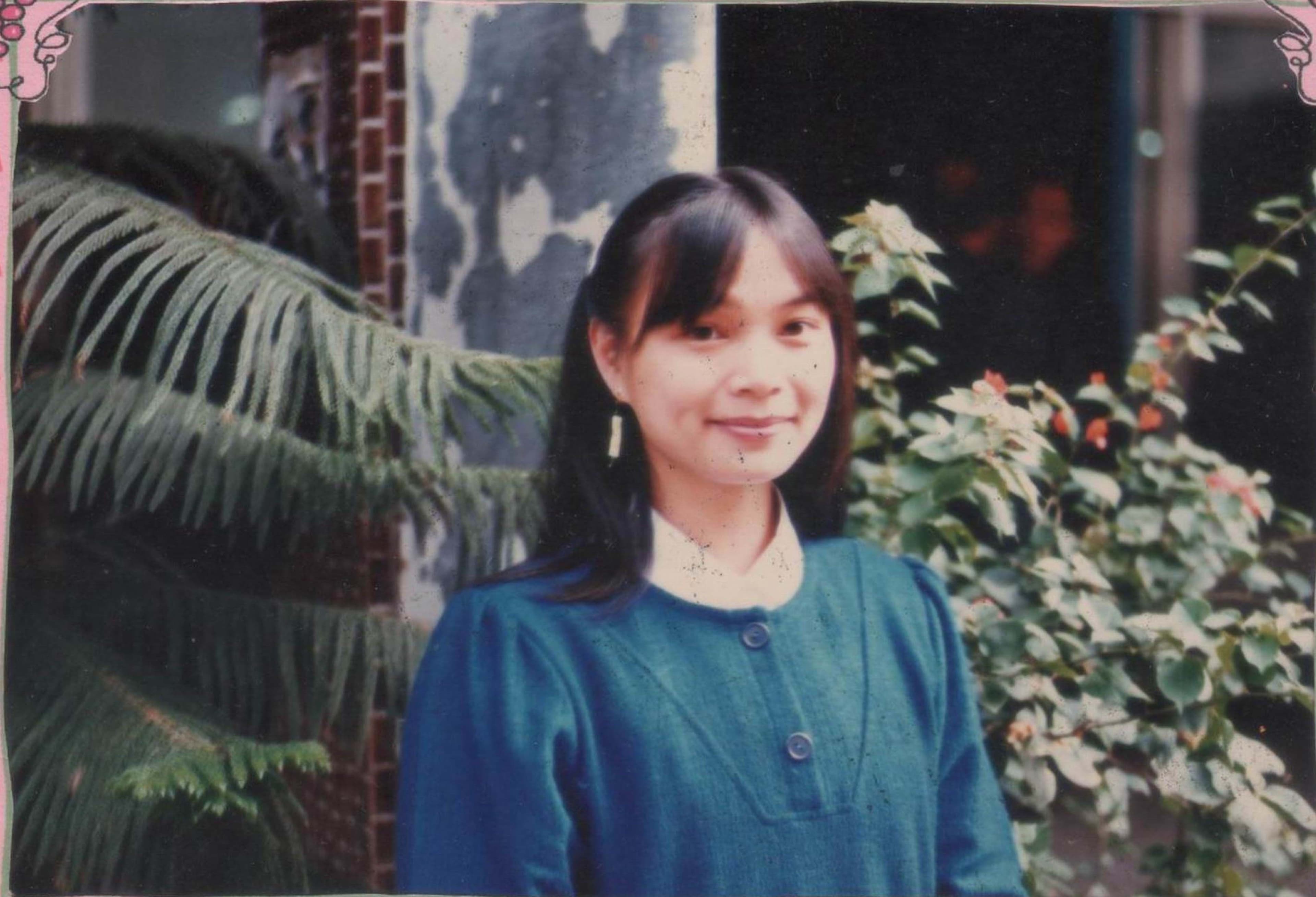 讀東海大學歷史研究所時期的楊翠。（楊翠提供）