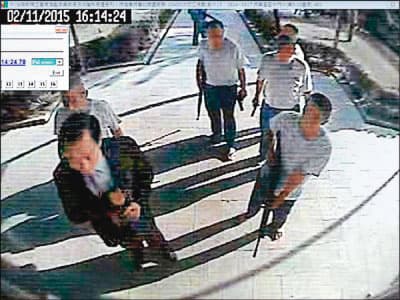 靳竹生在大寮監獄服刑時，參與監獄暴動案。（翻攝畫面）