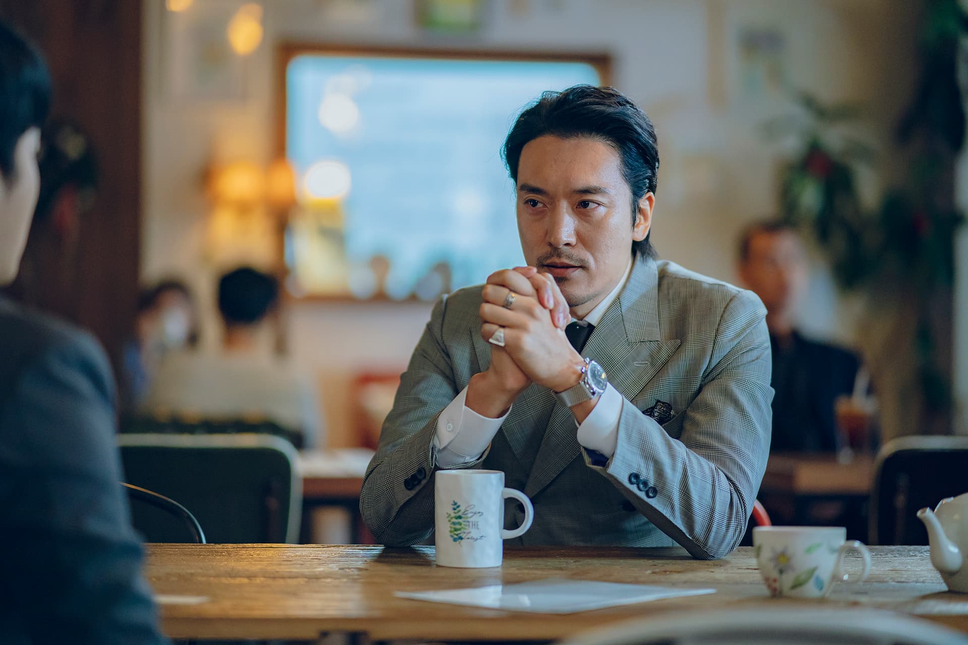 金敏俊在《我們，愛過嗎？》飾演電影投資公司代表九把刀。（Netflix提供）
