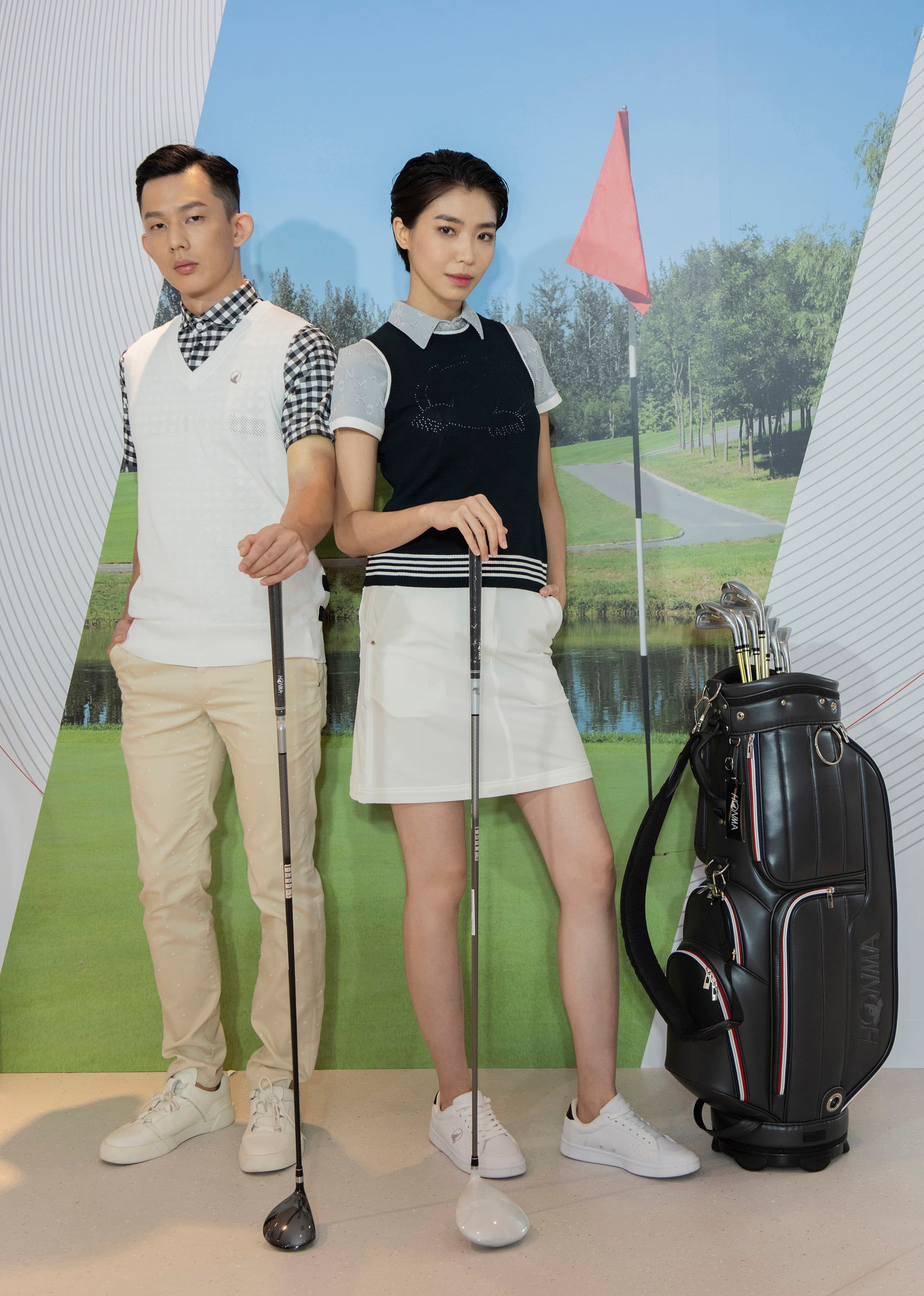 Red Label 紅標系列球場Look。（HONMA提供）
