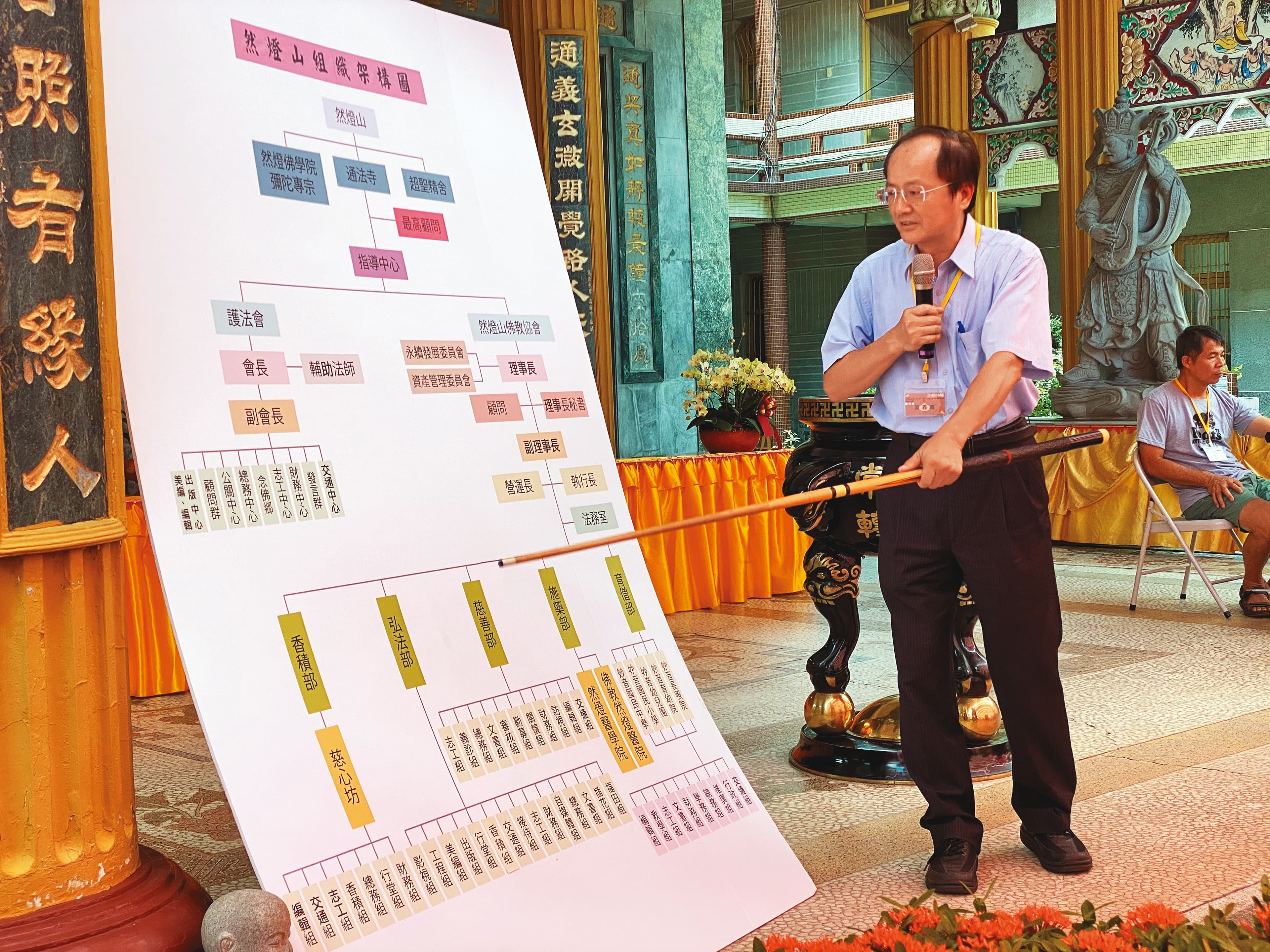通法寺擁有廣大政商人脈，新成立的協會常務理事，更找來陳菊市長任內的高雄捷運局長吳義隆（圖）出任。