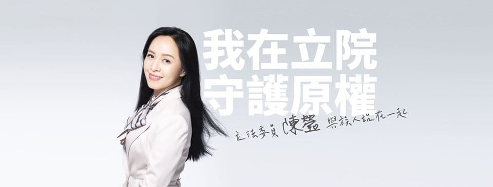 民進黨立委陳瑩留守議場，對自己的工作和妝容都很有自信。（翻攝陳瑩臉書）
