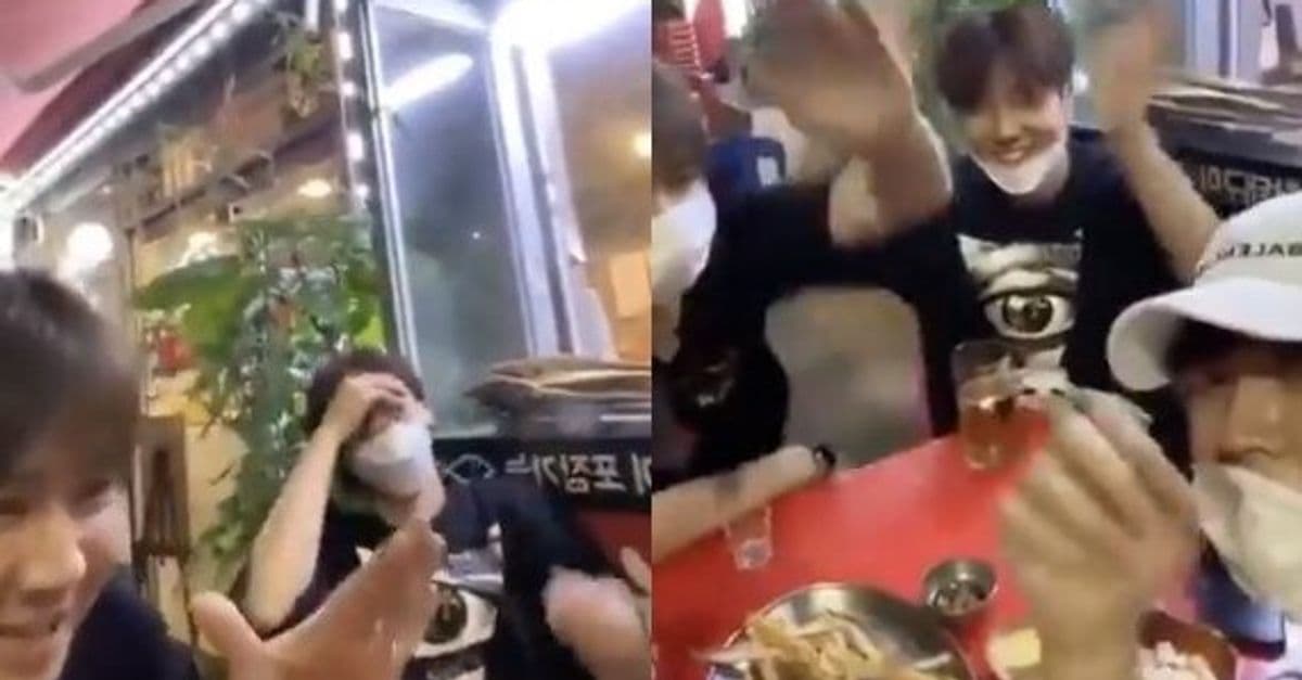 INFINITE隊長金聖圭與南優鉉和自家社長喝酒開直播，因為社長喝茫言行過度被批評。（翻攝自影片）