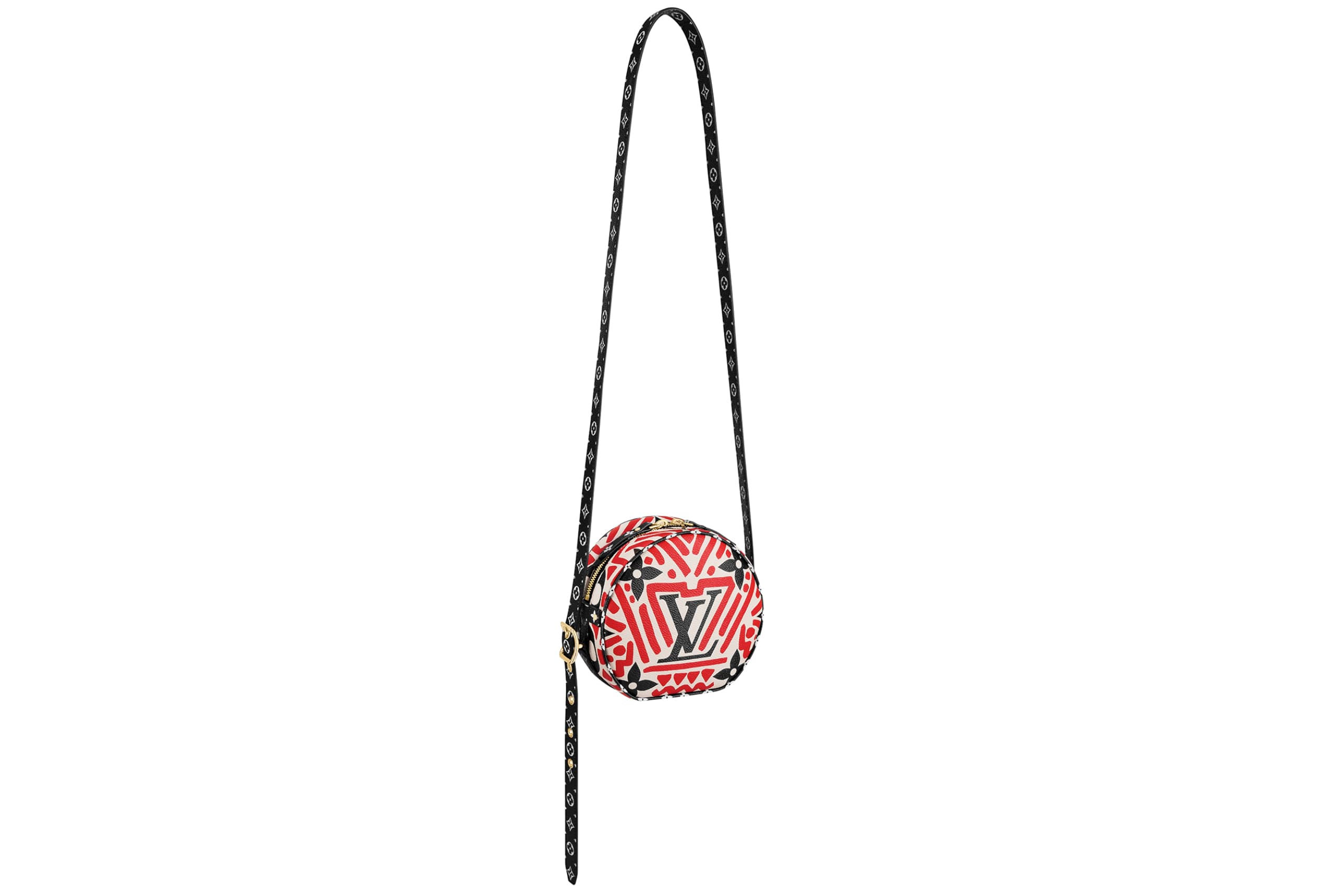 奶油色／紅色雙色款Boite Chapeau Souple包。NT$81,000。（路易威登提供）