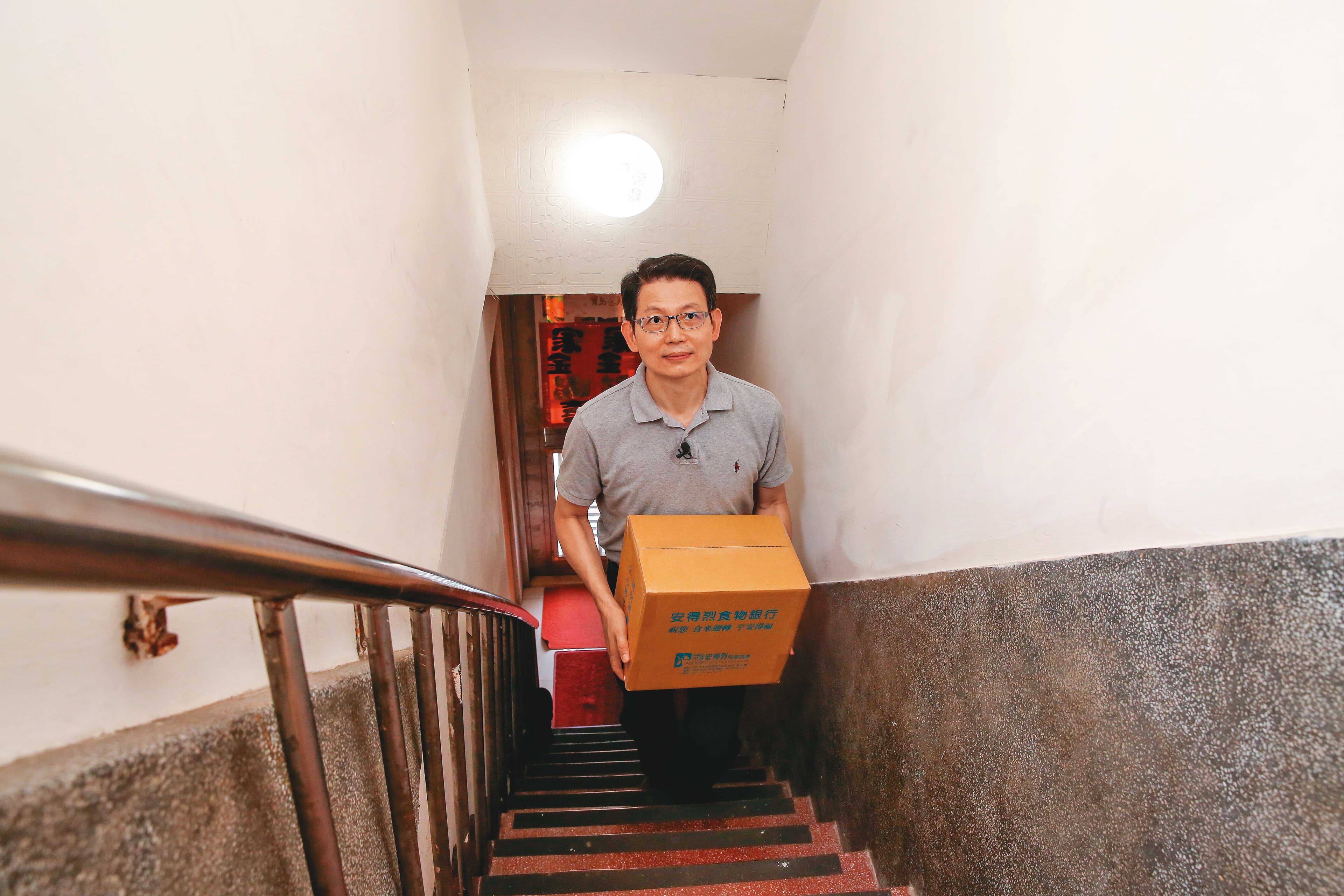 羅紹和說，目前安得烈在全台針對0到15歲的5千多位弱勢家庭兒少，提供急難救助與每個月1次的食物箱扶助。