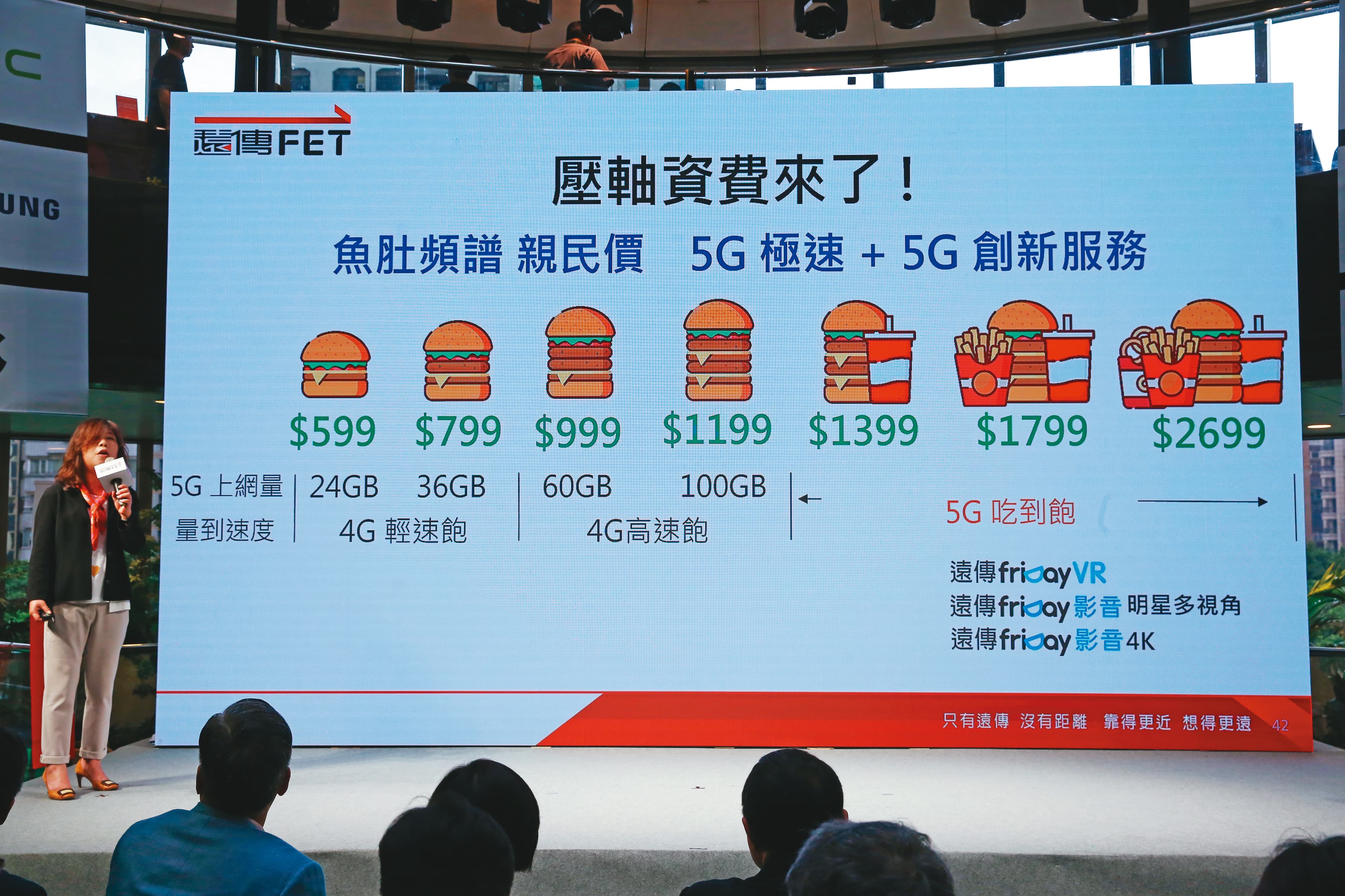 遠傳電信晚中華電信和台灣大3天開台，4種資費「4G吃到飽」成為最大亮點。