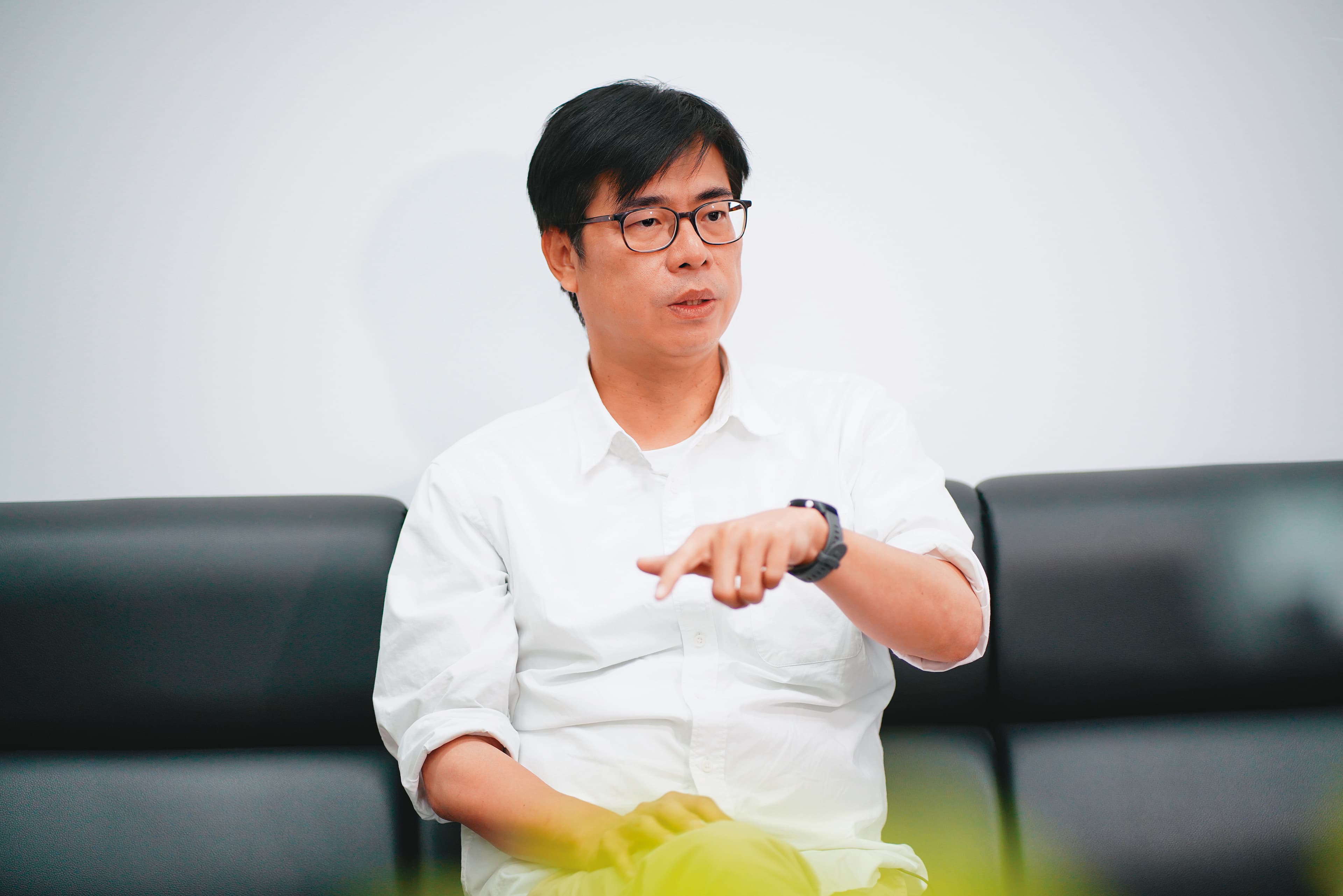 陳其邁在專訪透露未來小內閣團隊將設1位具工程專業的副市長，緊盯高雄各項工程進度。