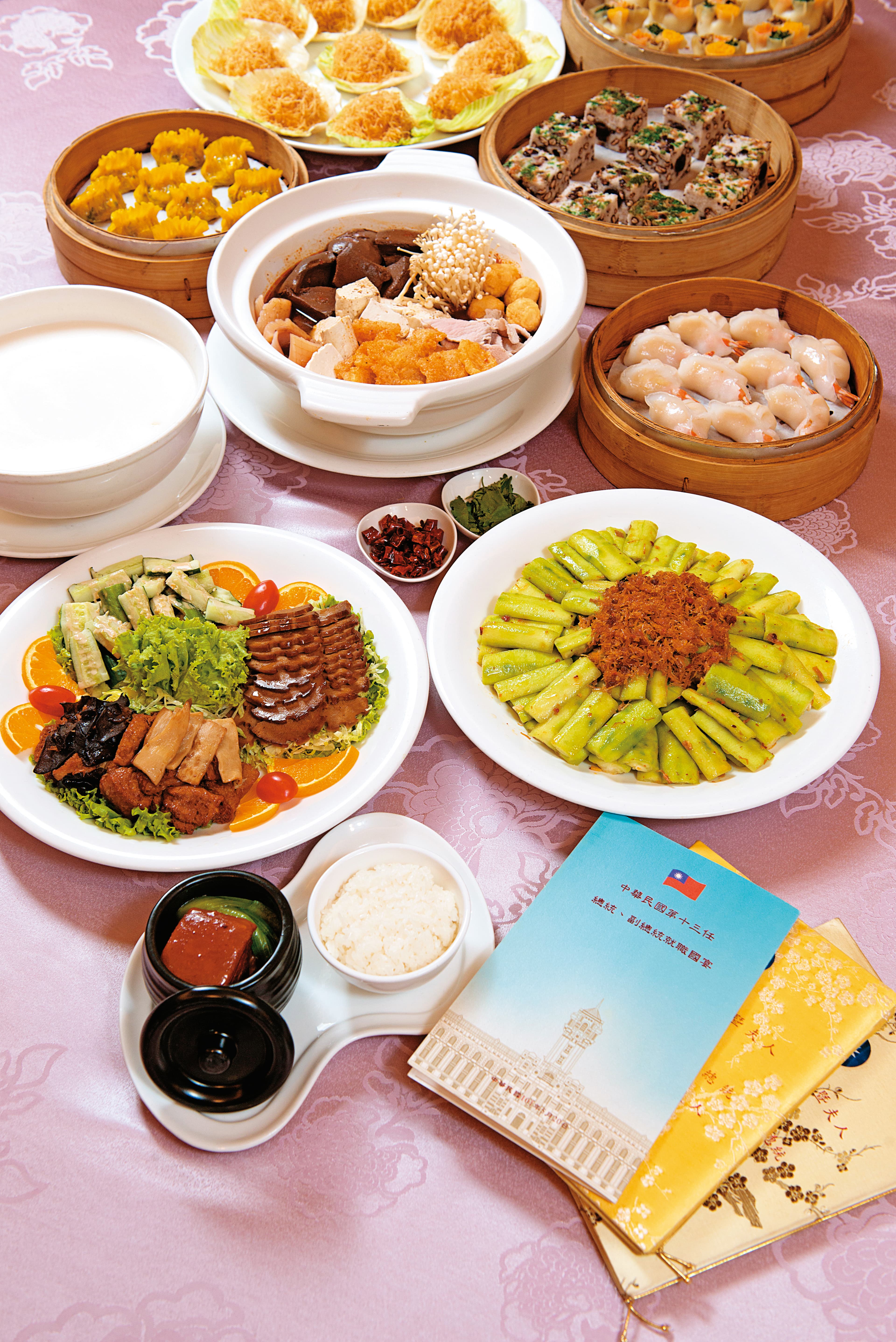 圓山飯店過去專門接待各國元首及政要，國宴餐頗負盛名。（圓山大飯店提供）