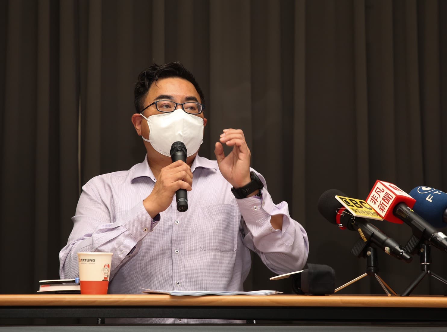 大同公司派今日召開記者會，呼籲經濟部撤銷市場派召集臨股會之處分。